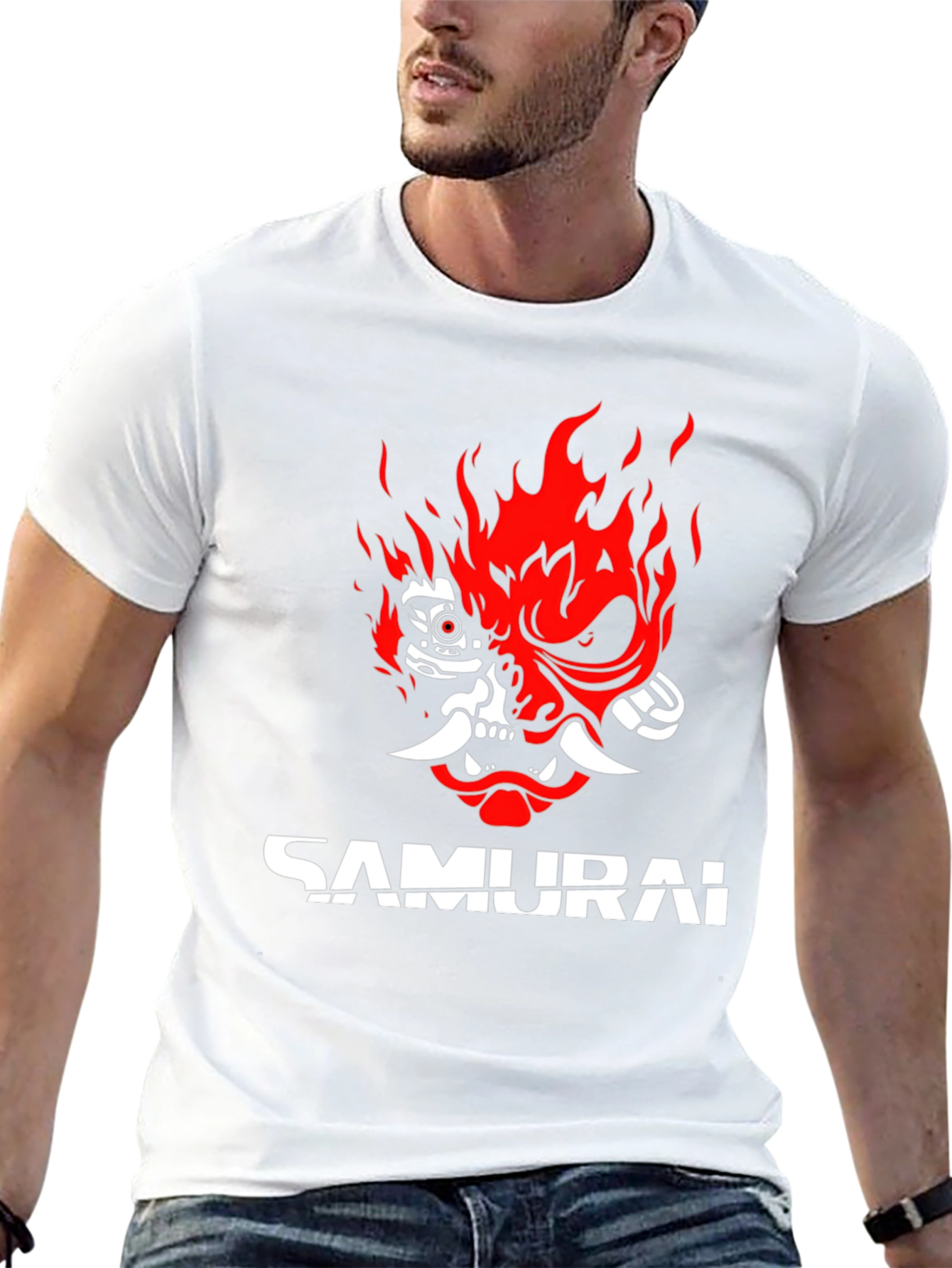 Cyberpunk 2077 Samurai Graphic T-Shirt - Black