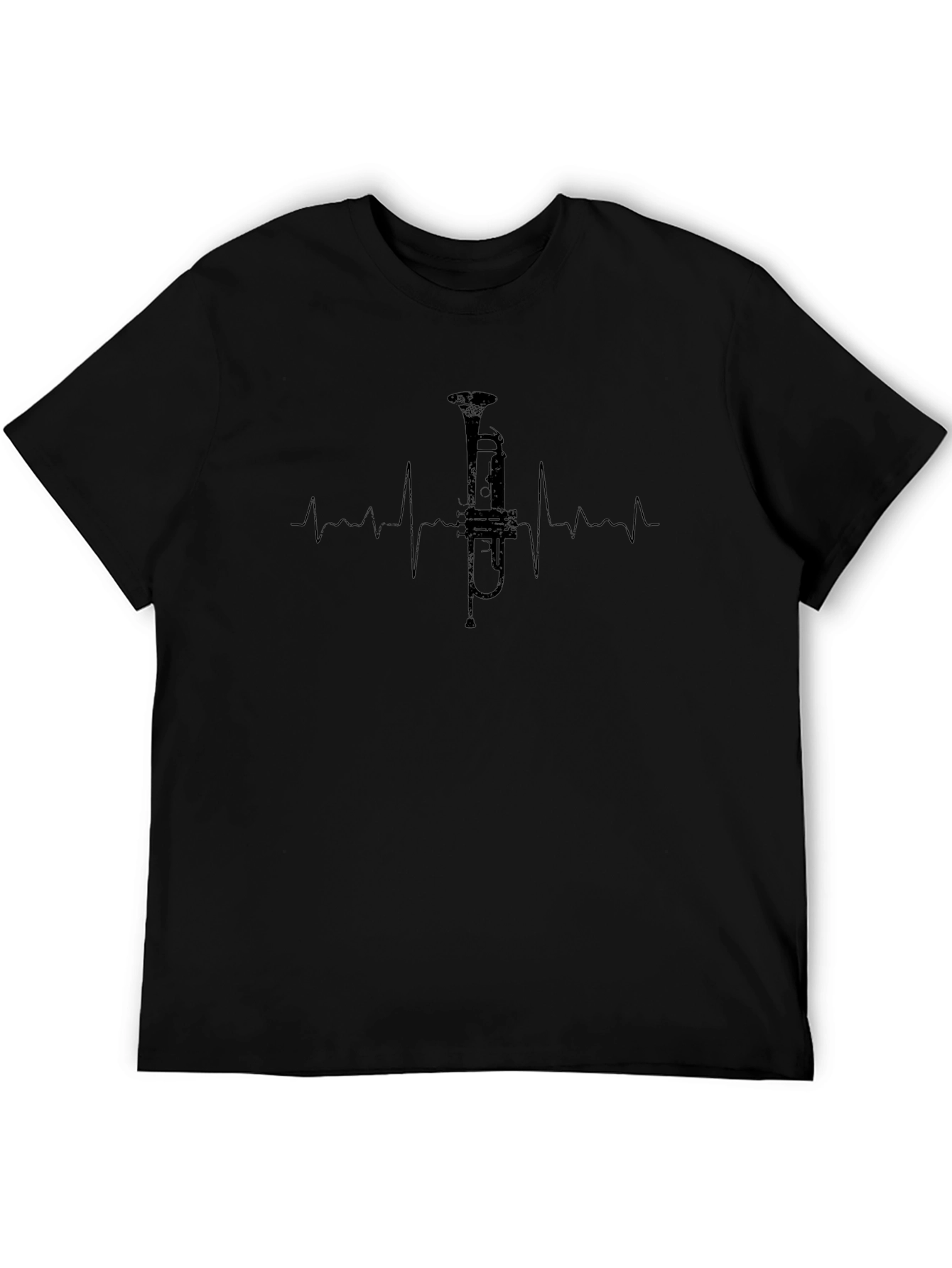 Trumpet Heartbeat T-Shirt - Music Lover Tee