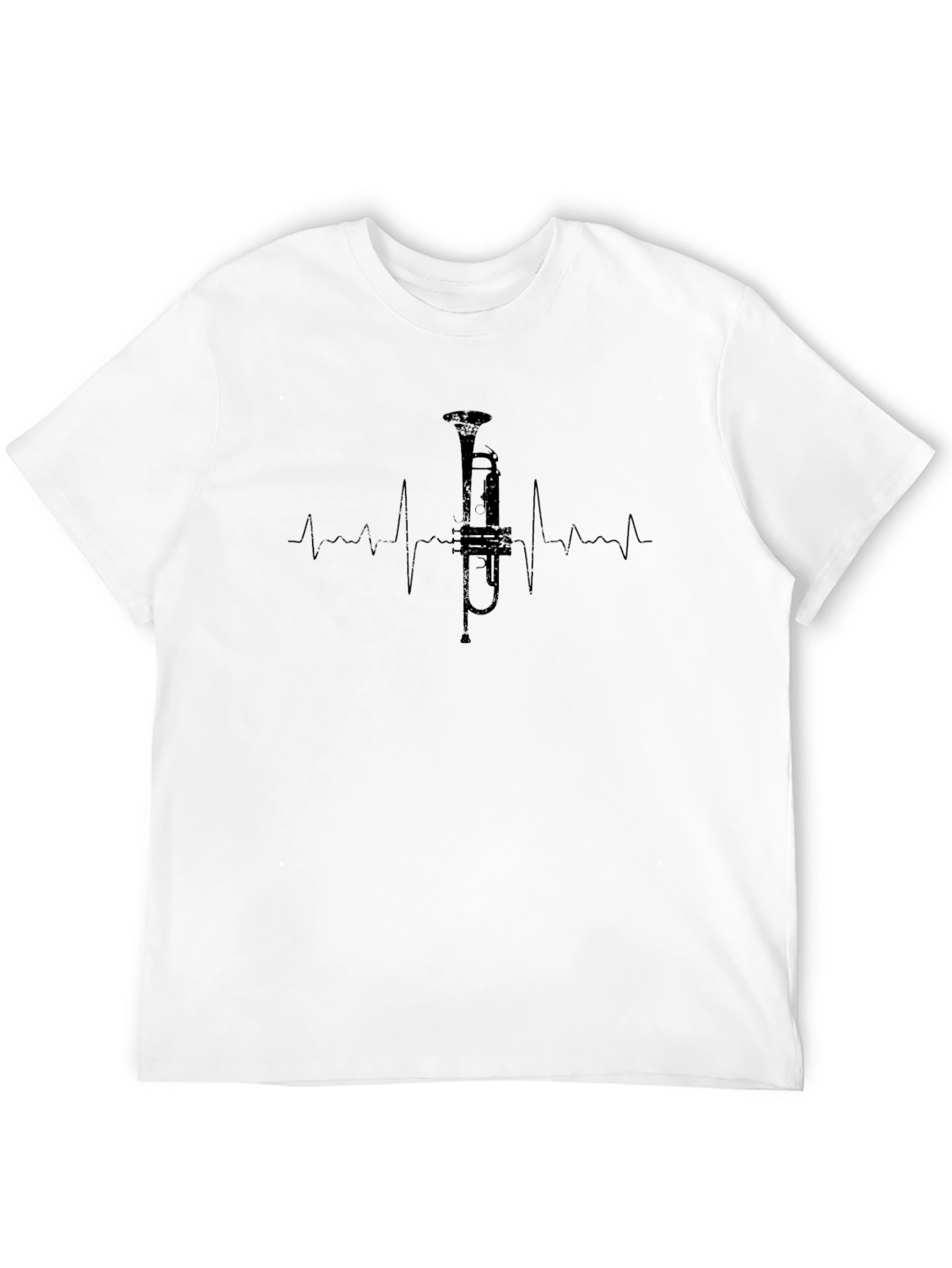 Trumpet Heartbeat T-Shirt - Music Lover Tee
