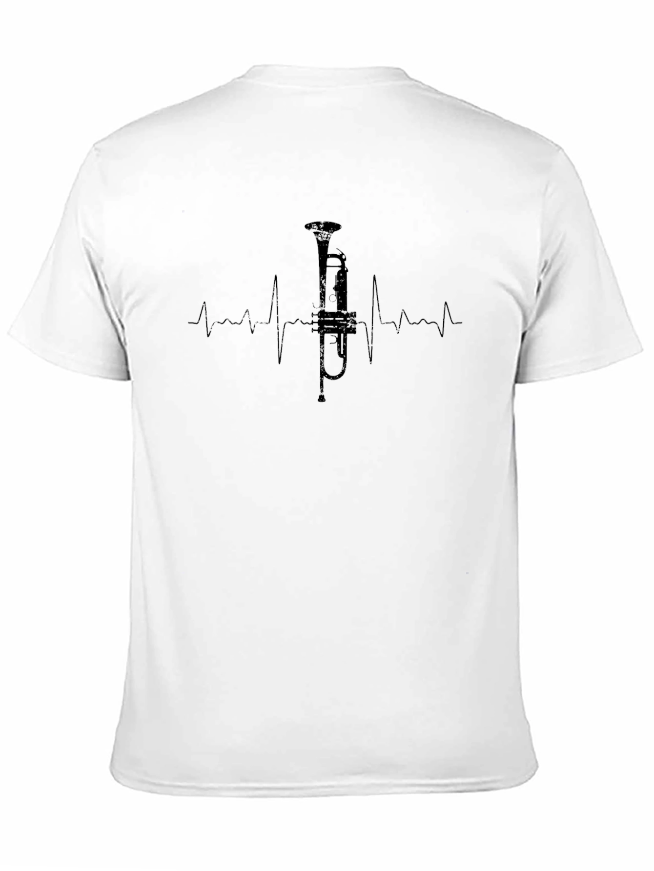 Trumpet Heartbeat T-Shirt - Music Lover Tee