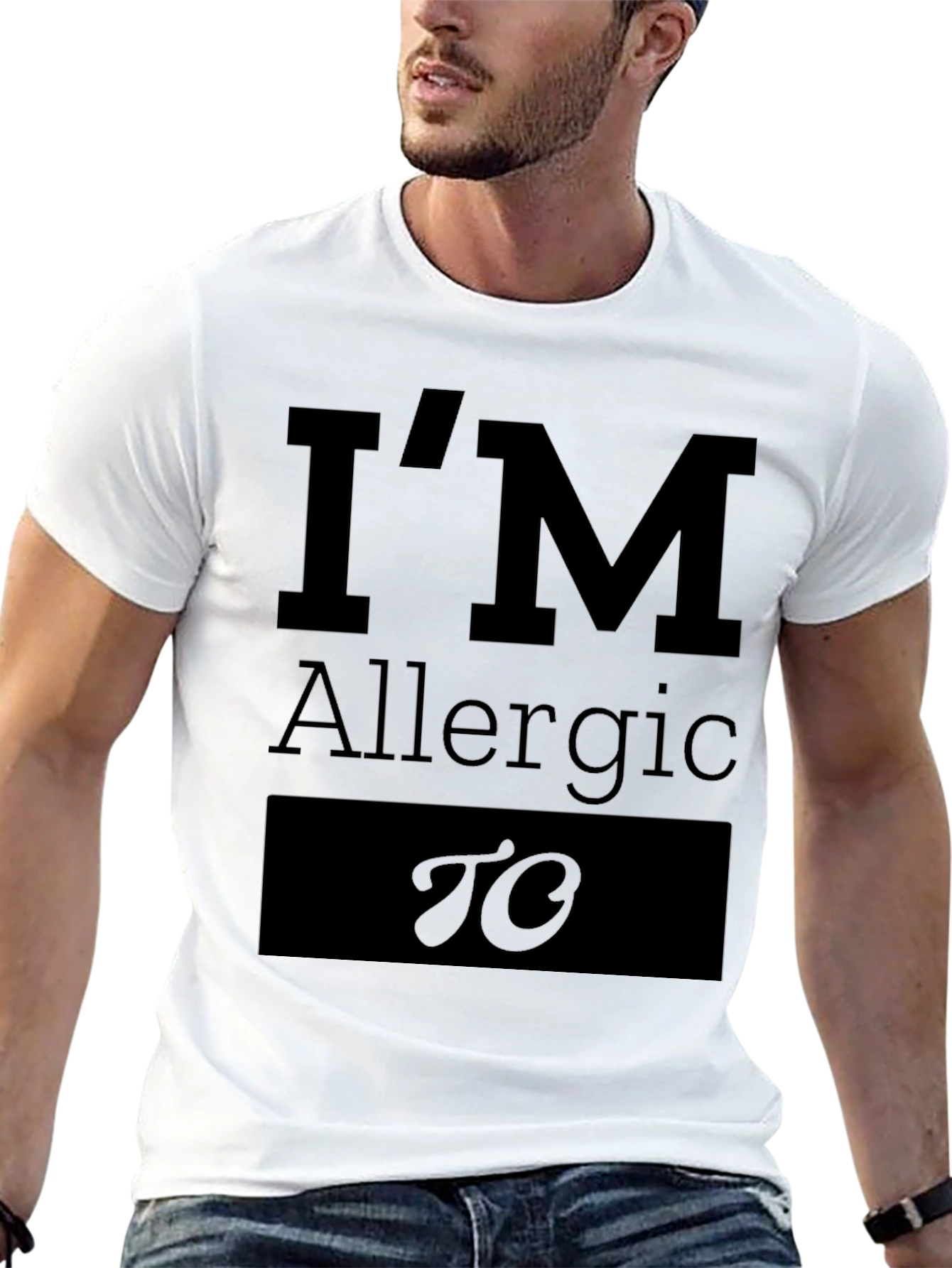 Allergic To Funny Graphic Tee