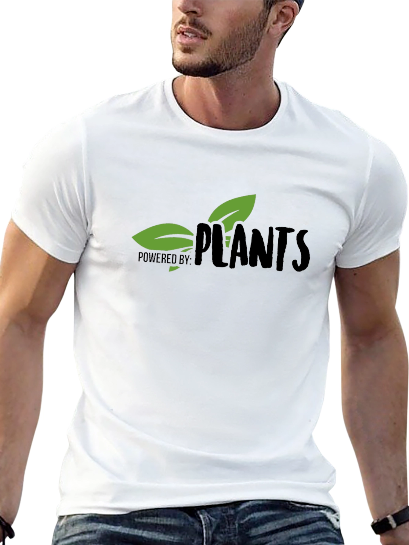 Powered by Plants Graphic T-Shirt - Vegan Lifestyle Apparel