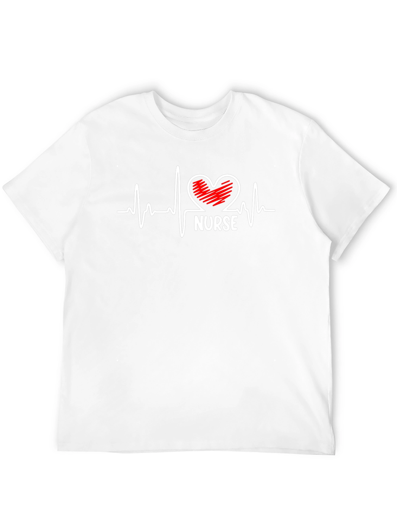 Nurse Heartbeat T-Shirt - Black Medical Tee