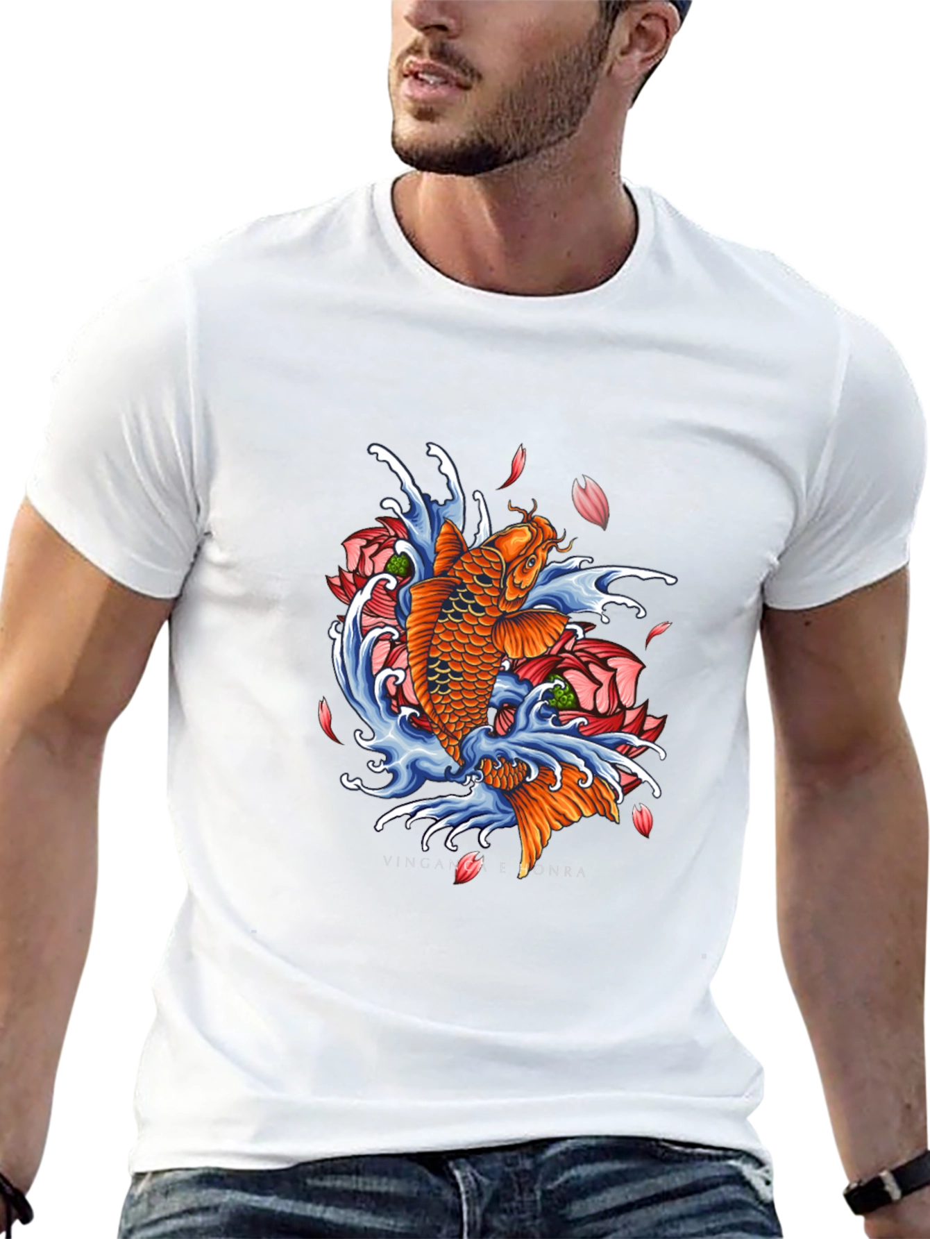 Koi Fish Graphic T-Shirt - Unique Design