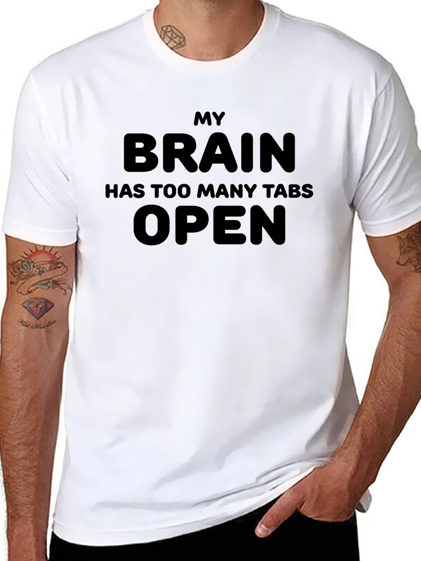 My Brain Has Too Many Tabs Open Graphic Tee