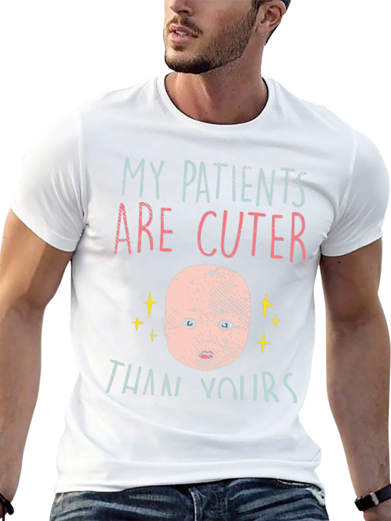 My Patients Are Cuter Than Yours Black T-Shirt