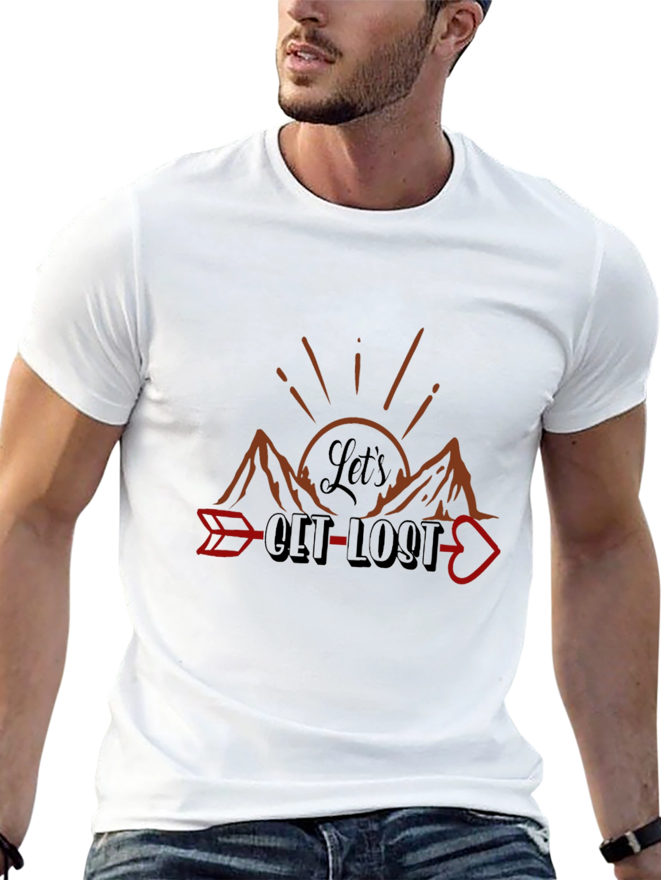 Lets Get Lost Graphic Tee - Adventure Awaits