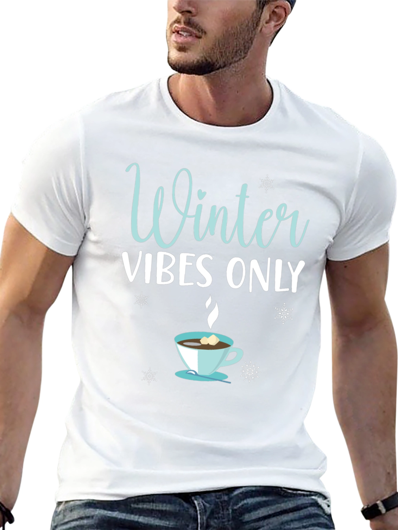 Winter Vibes Only Graphic T-Shirt