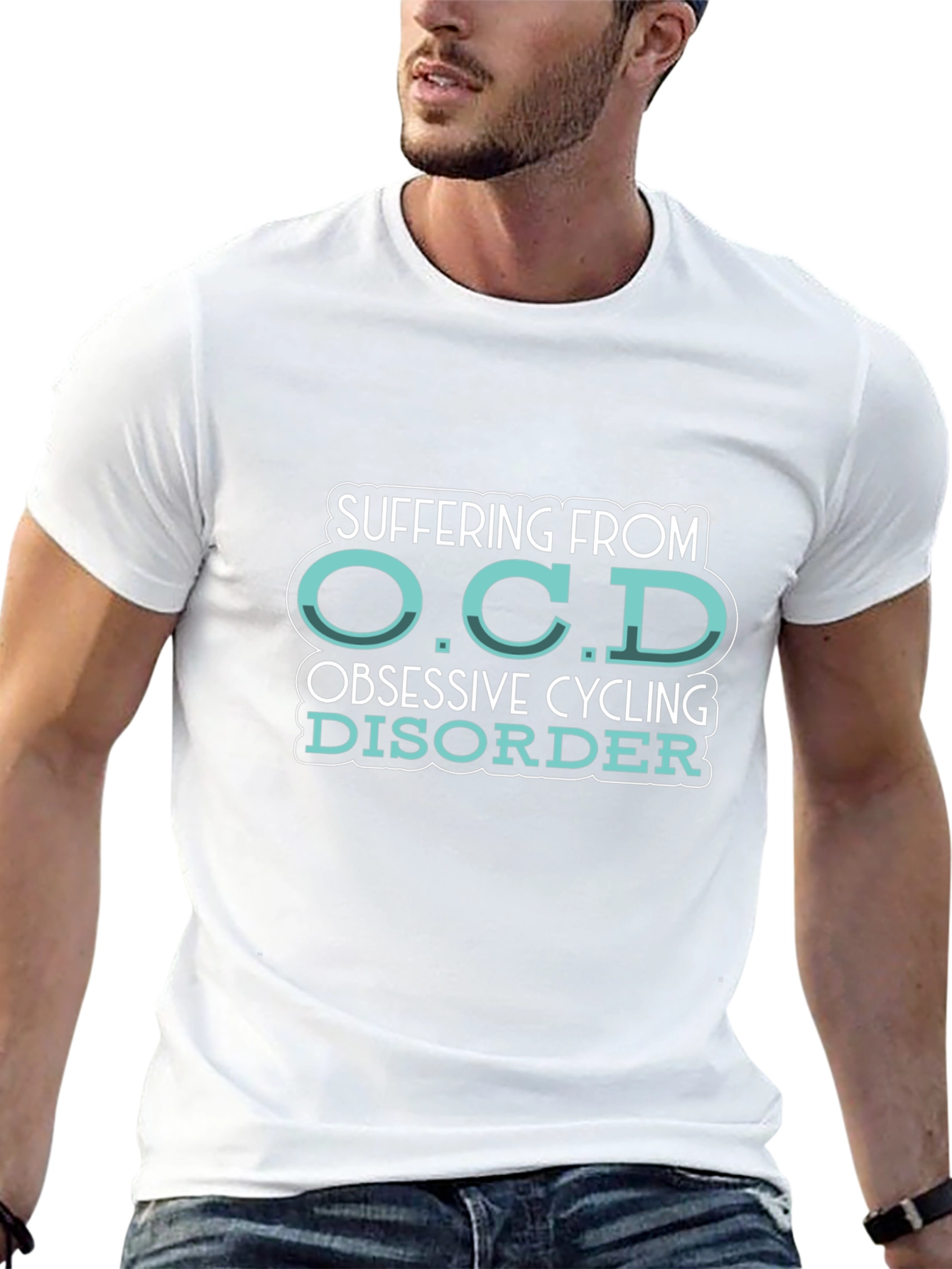 OCD Obsessive Cycling Disorder Black T-Shirt