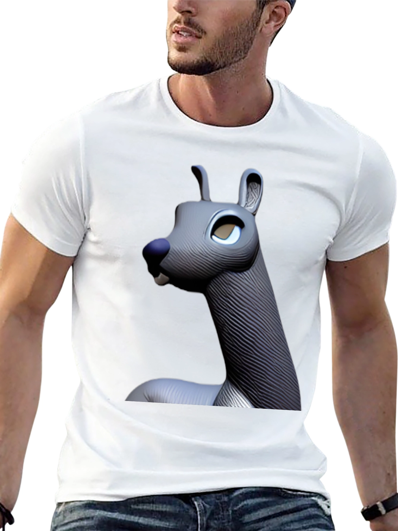 Alpaca Graphic T-Shirt - Unique 3D Design