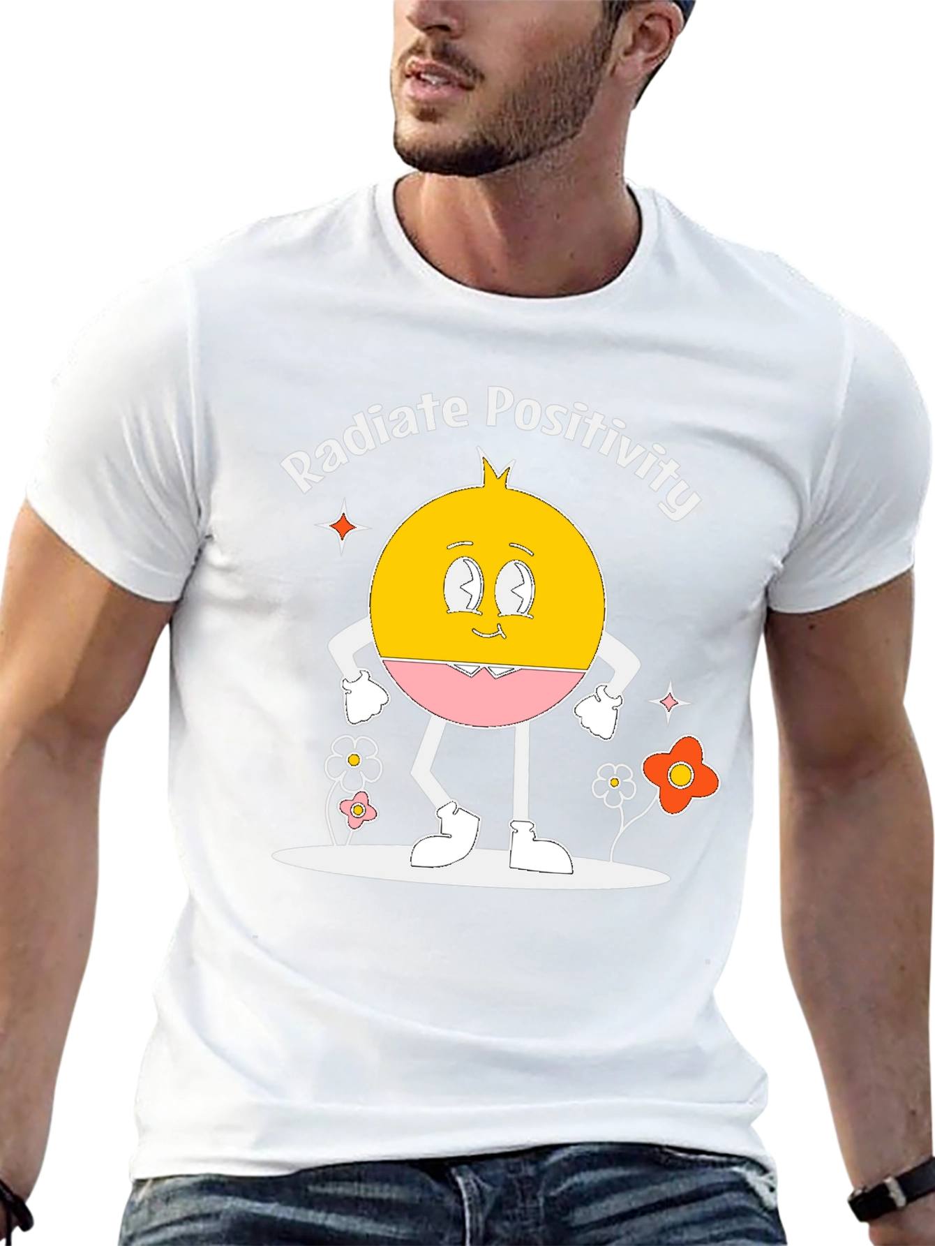 Radiate Positivity Graphic Print T-Shirt