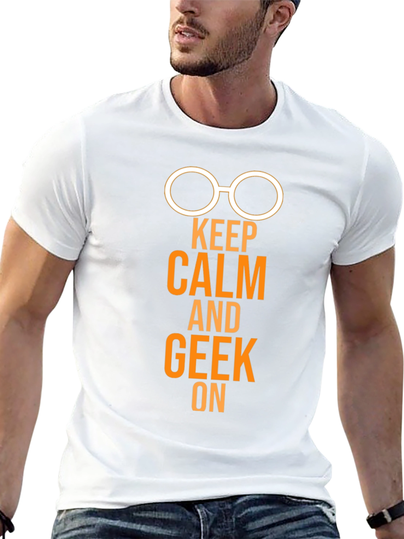 Keep Calm and Geek On T-Shirt