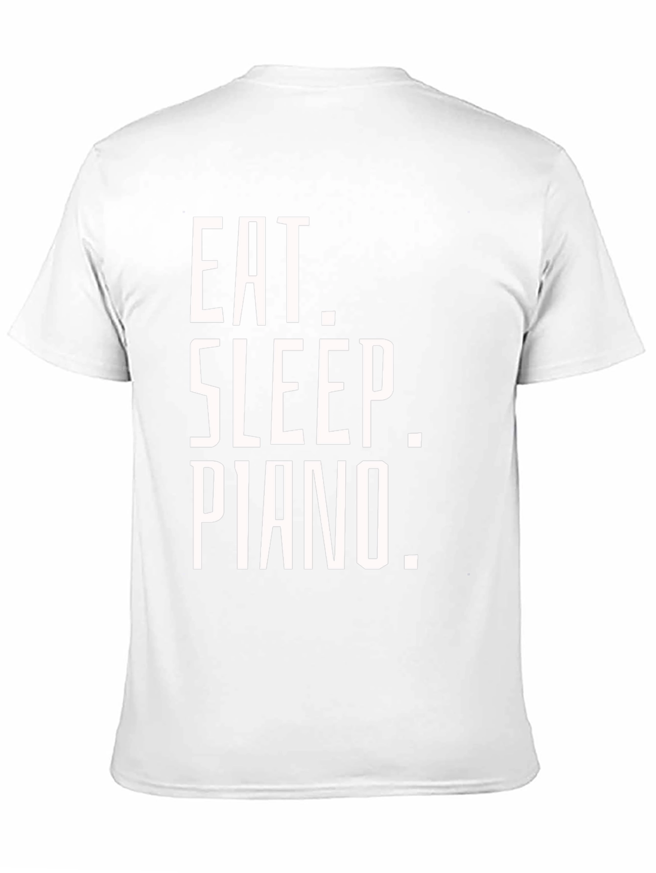 Eat Sleep Piano Black Graphic T-Shirt
