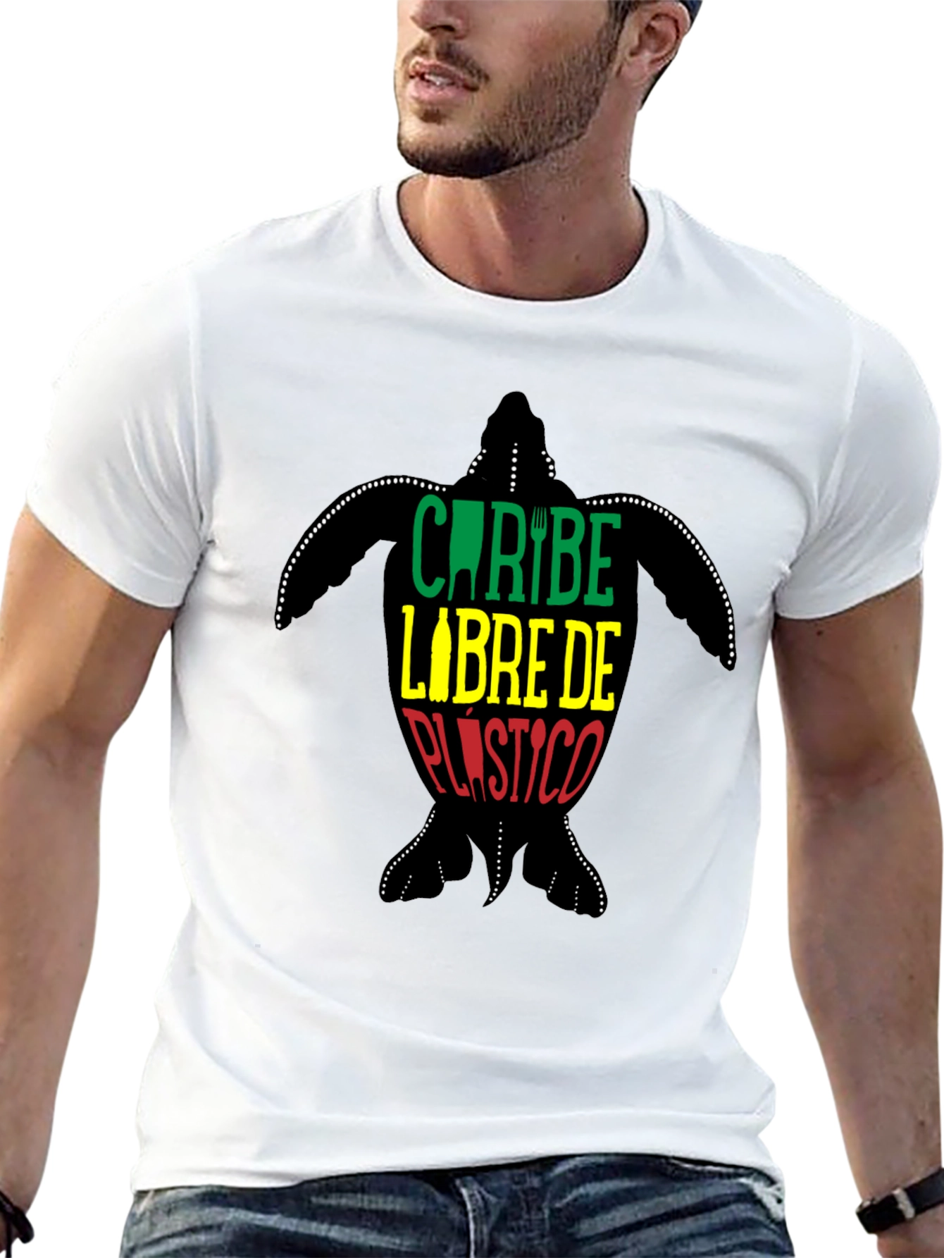 Caribbean Plastic Free Turtle T-Shirt