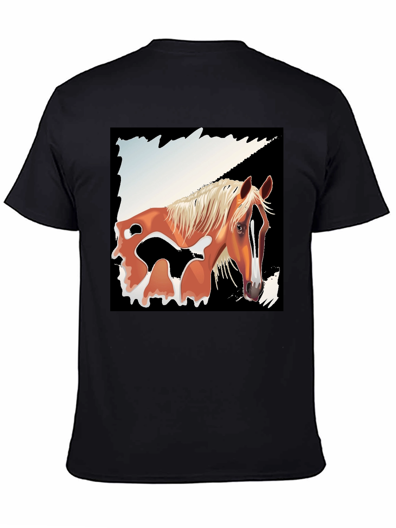 Horse Graphic Tee - Mens Black T-Shirt