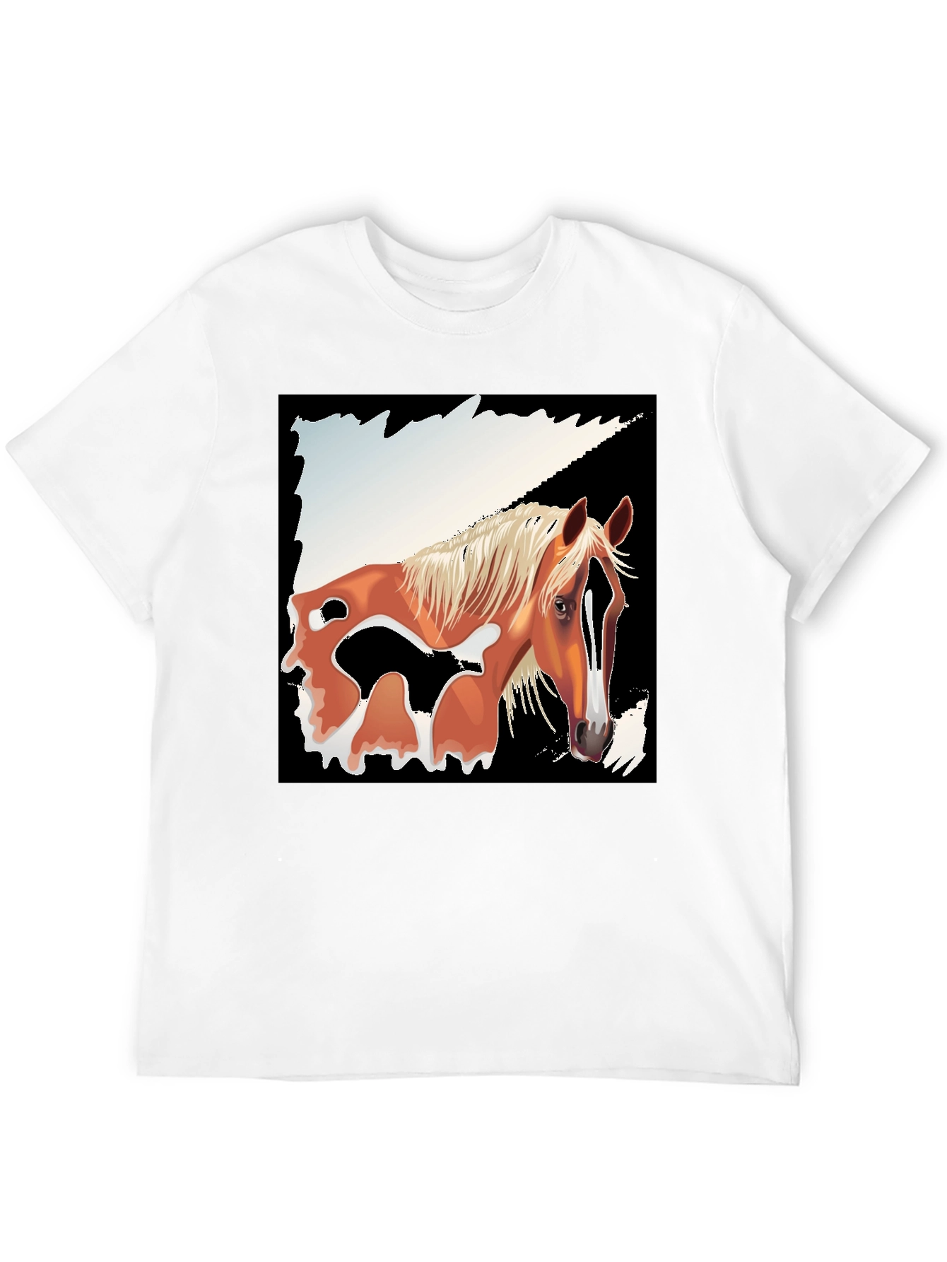 Horse Graphic Tee - Mens Black T-Shirt