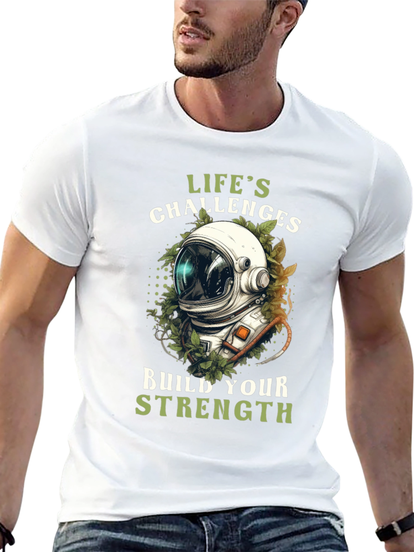 Lifes Challenges Astronaut Graphic Tee