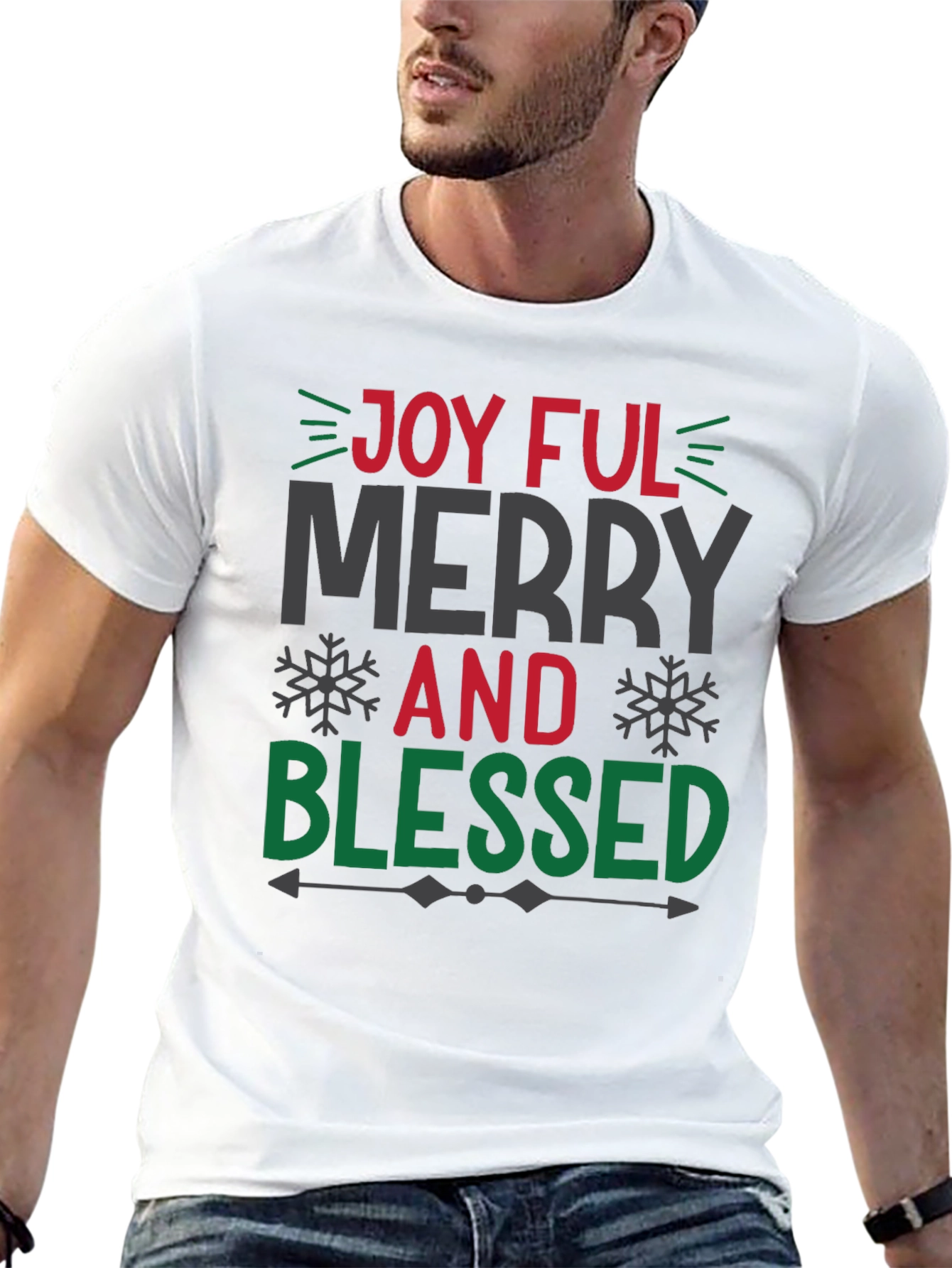 Joyful Merry & Blessed Holiday T-Shirt