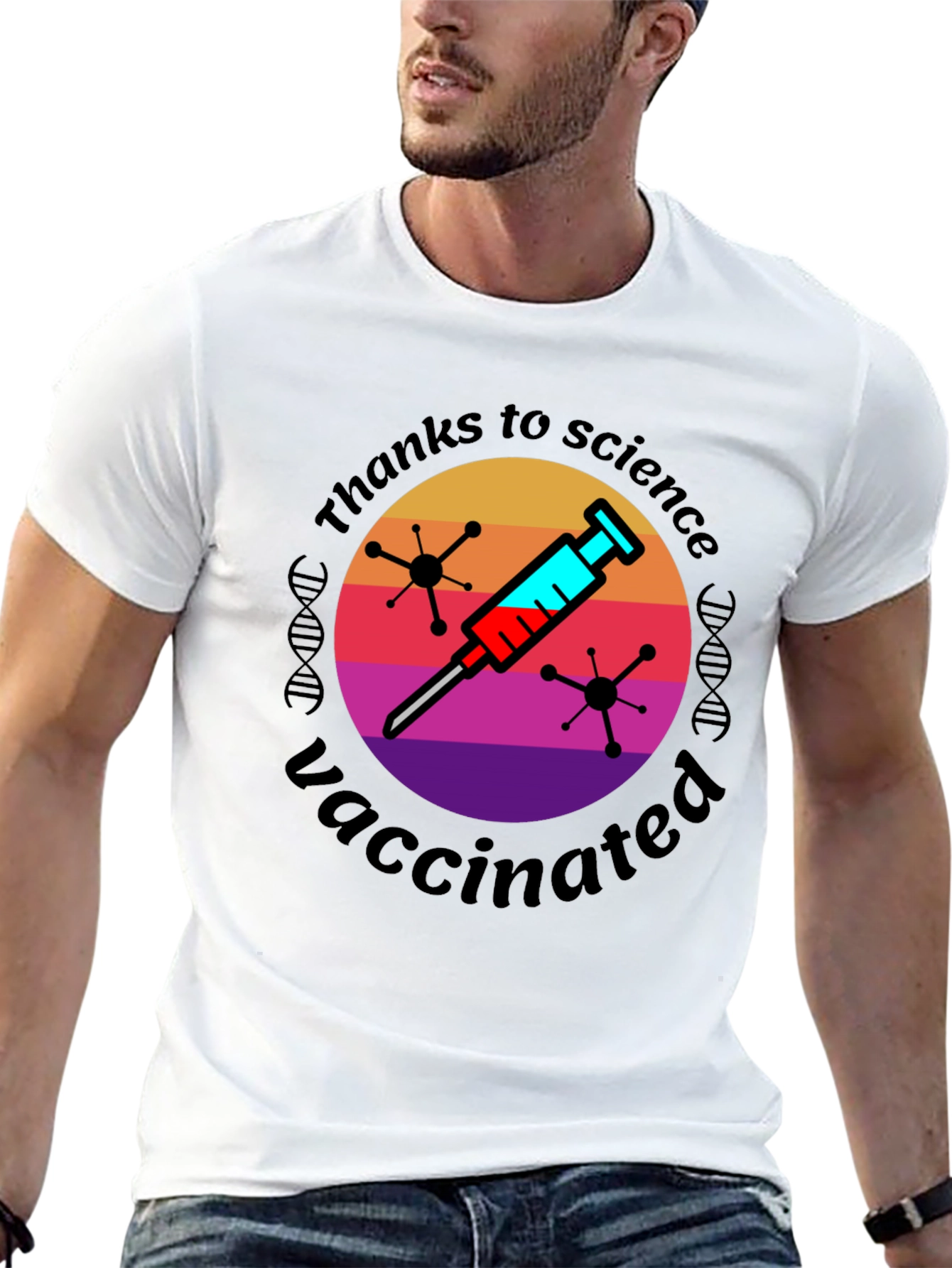Thanks to Science Vaccinated Graphic Tee