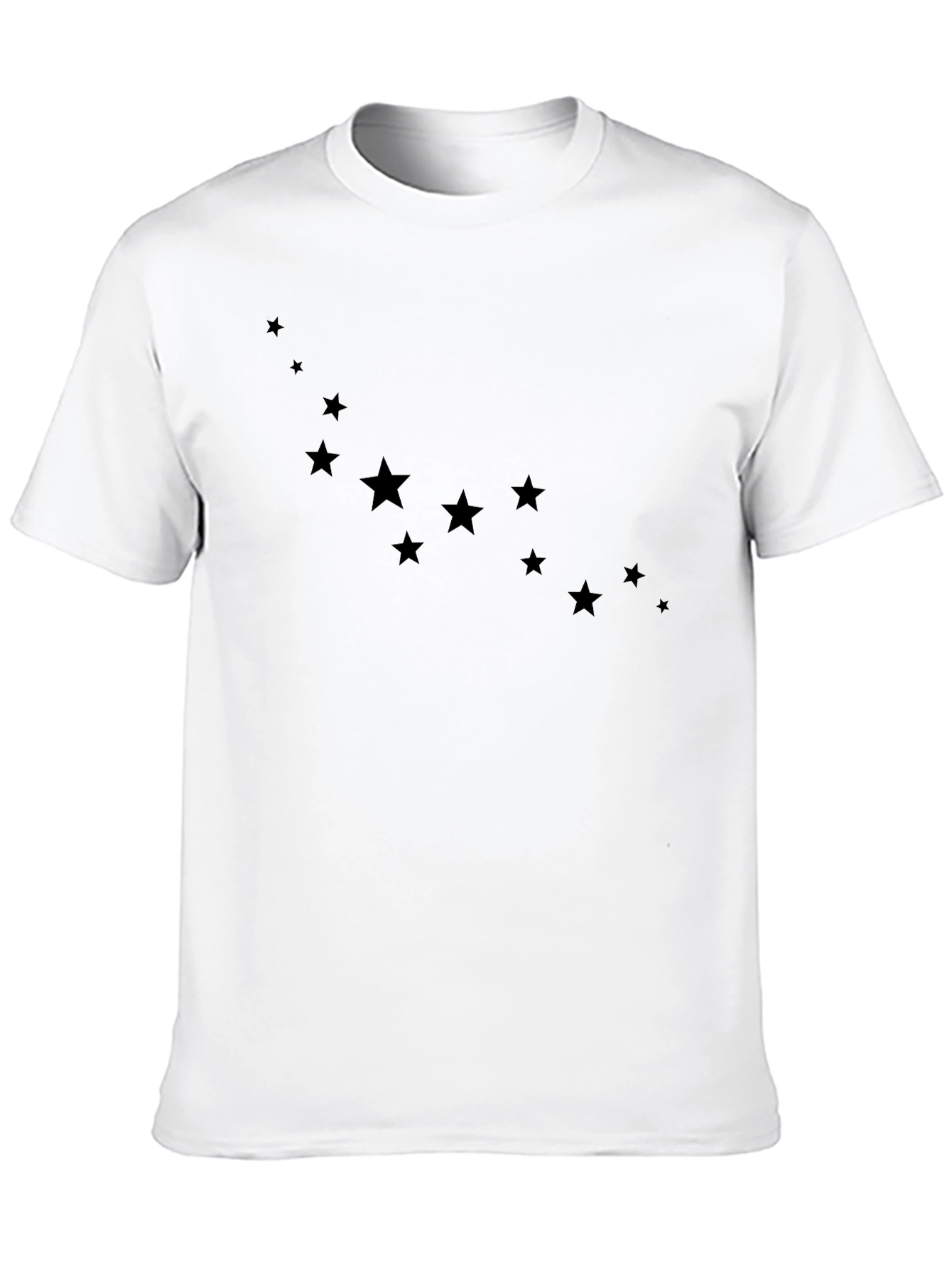 Starry Night Black Tee - Casual Style
