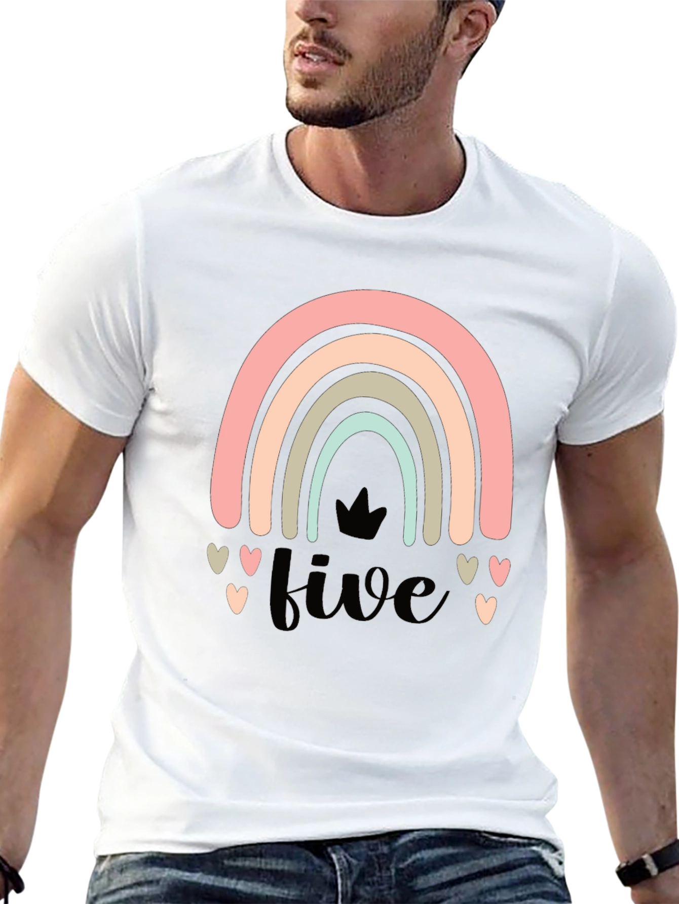 Rainbow Five Birthday T-Shirt