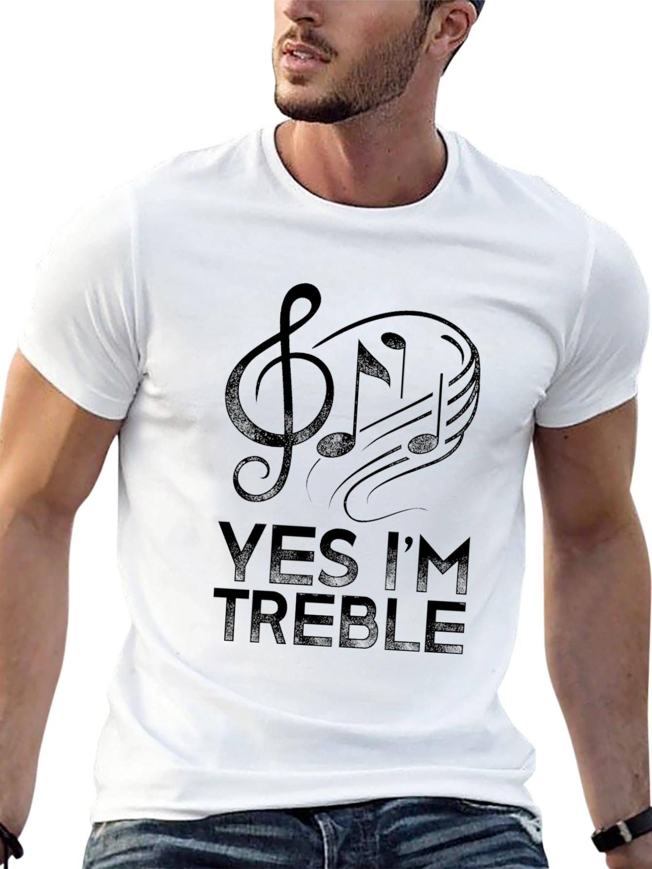 Yes Im Treble Mens Graphic T-Shirt