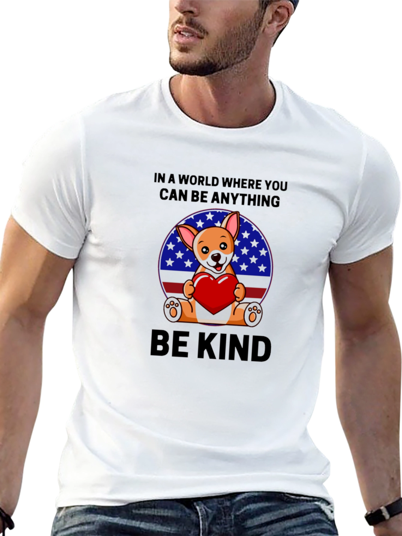 Be Kind T-Shirt - Dog with Heart