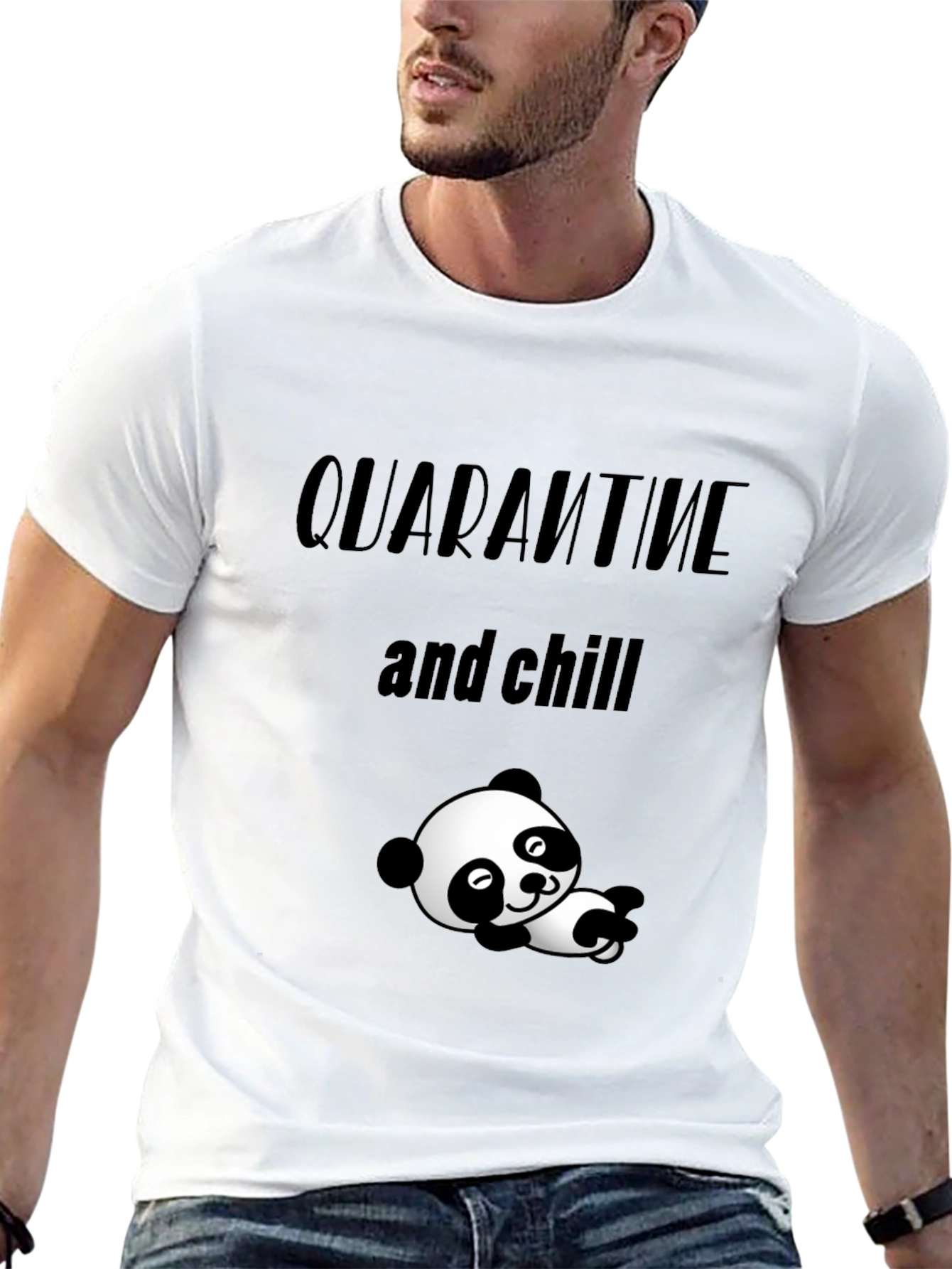 Quarantine & Chill Panda T-Shirt