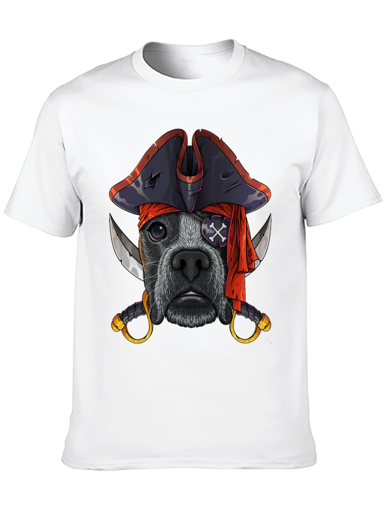 Pirate Dog T-Shirt Funny Pet Tee