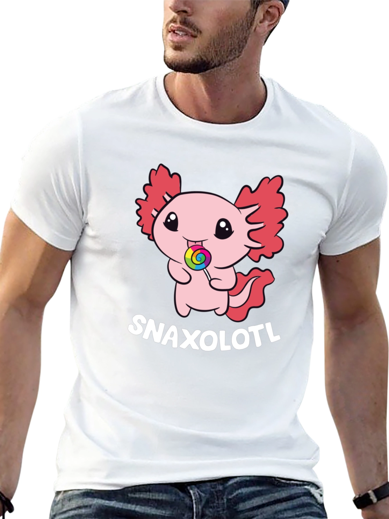 Snaxolotl T-Shirt - Cute Axolotl Candy Tee