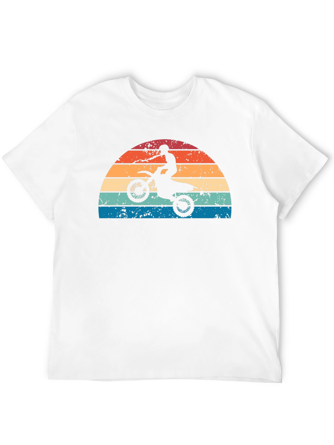 Retro Motocross Sunset Graphic Tee
