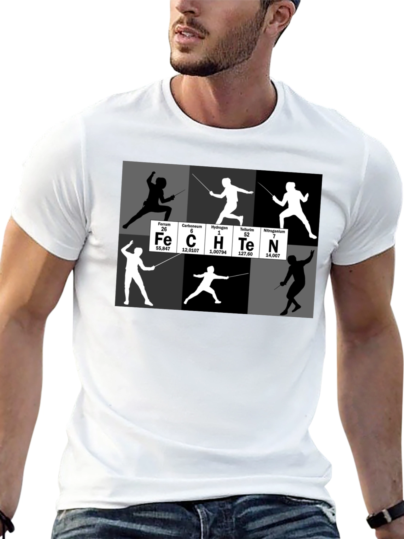 Periodic Table Fencing T-Shirt Sport Tee