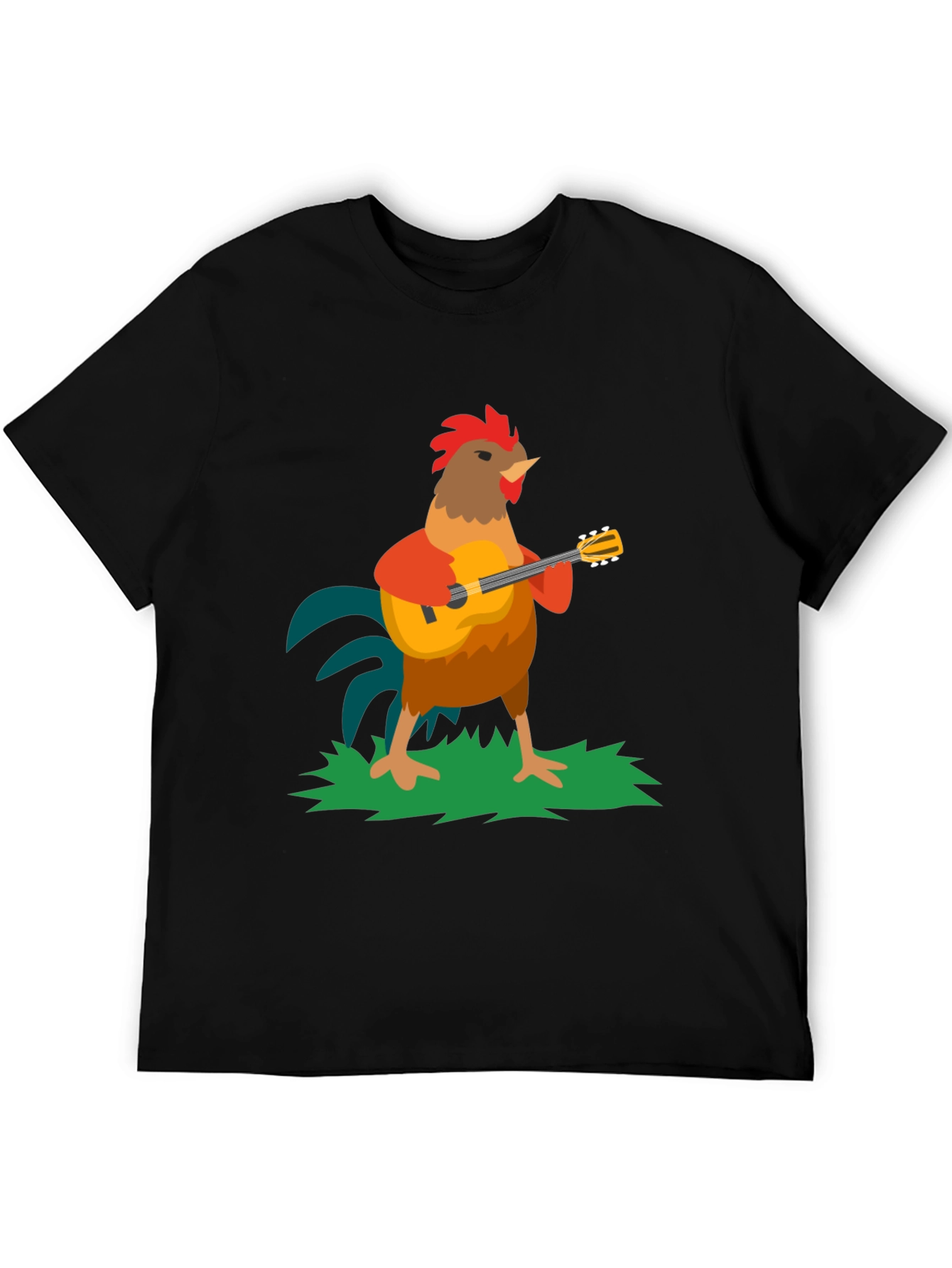 Rooster Musician Graphic Tee
