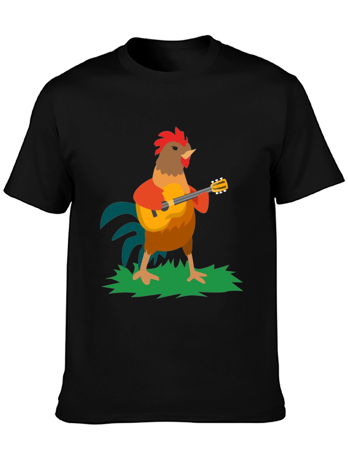 Rooster Musician Graphic Tee