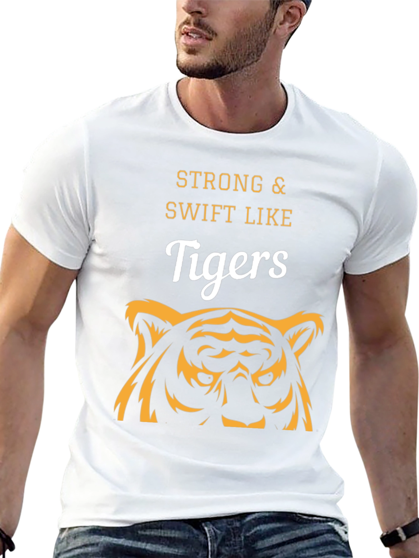 Strong & Swift Like Tigers Graphic T-Shirt
