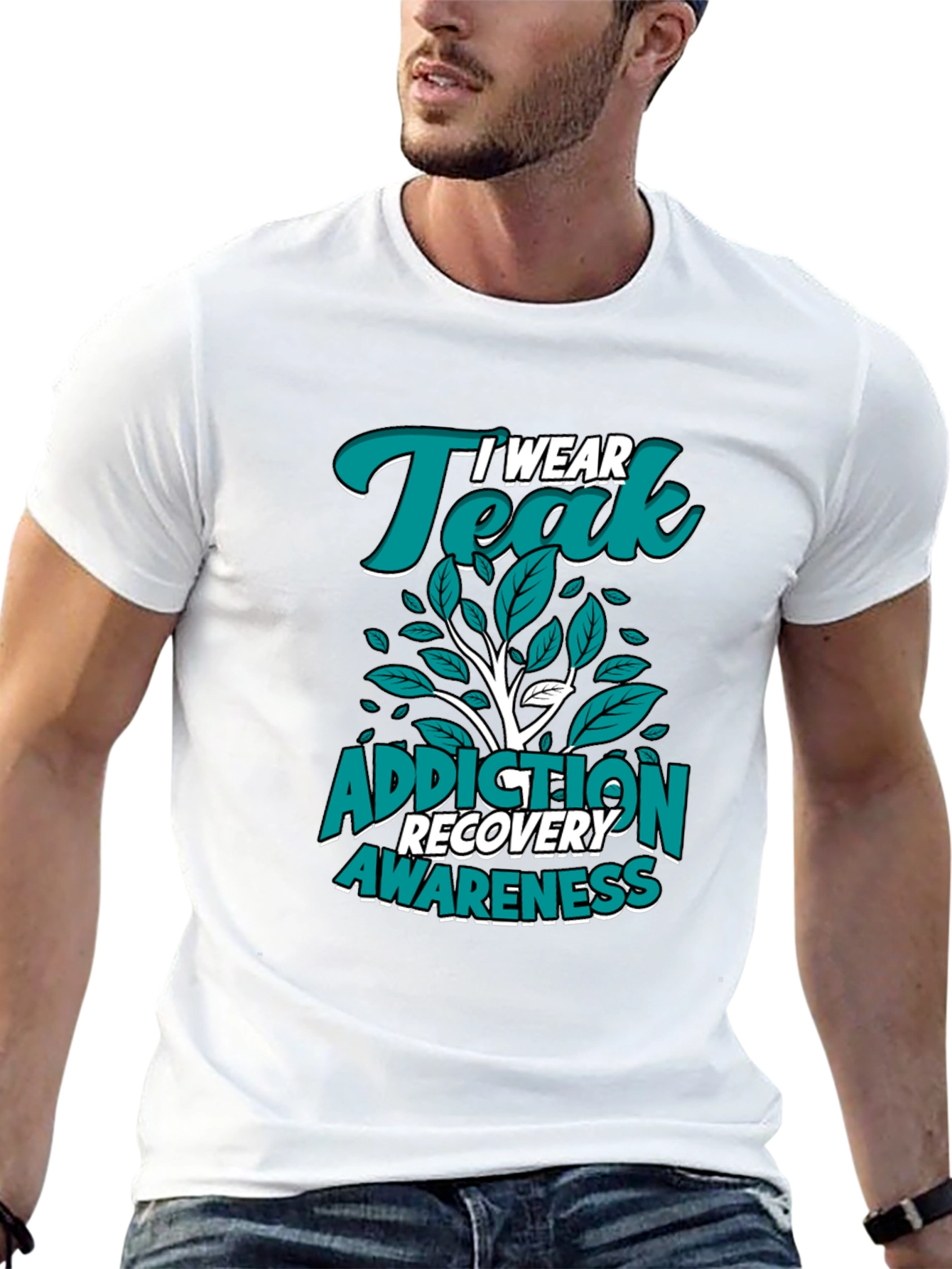 Teal Addiction Recovery Awareness T-Shirt