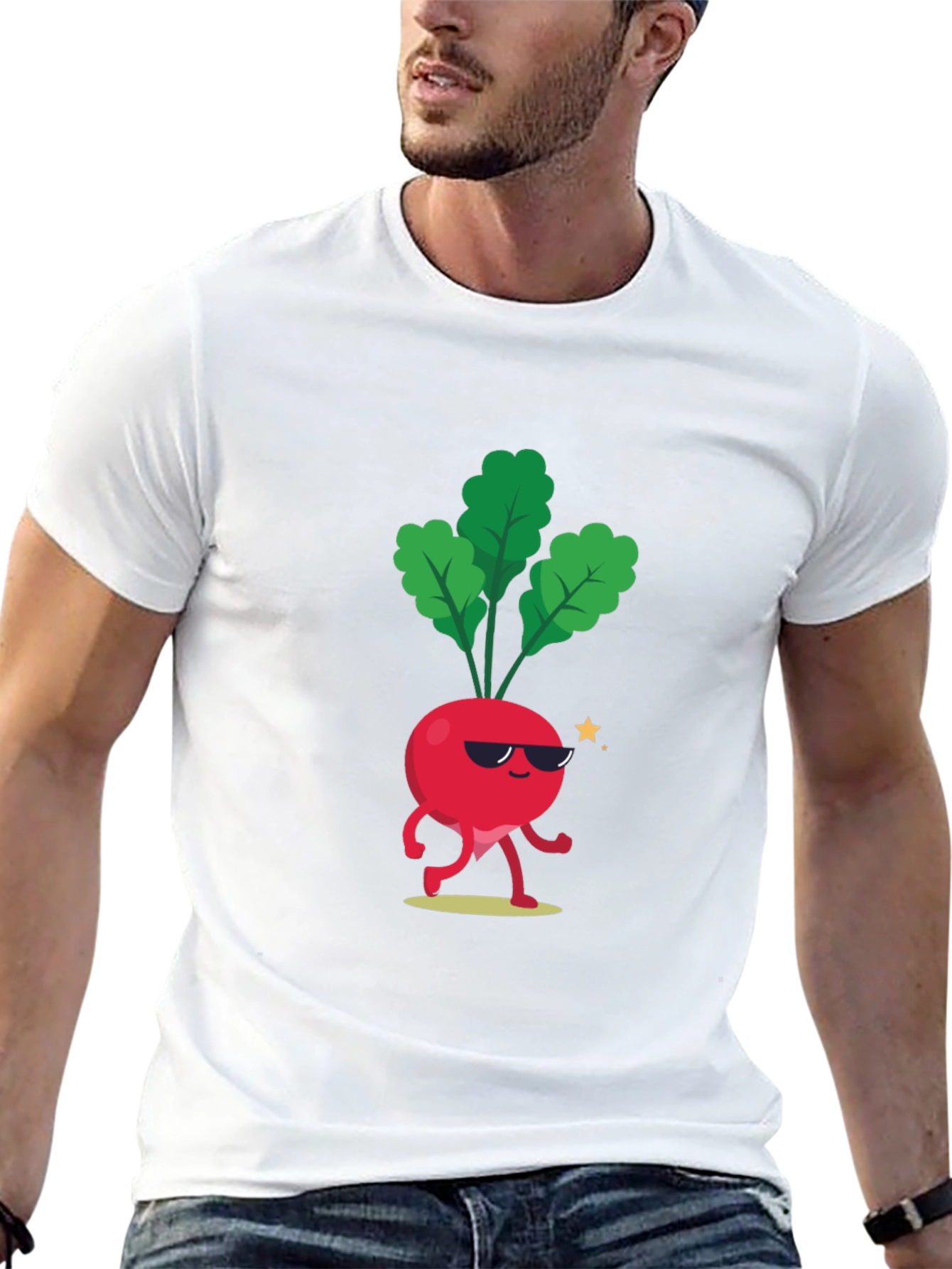 Cool Beet T-Shirt - Funny Cartoon Vegetable Tee
