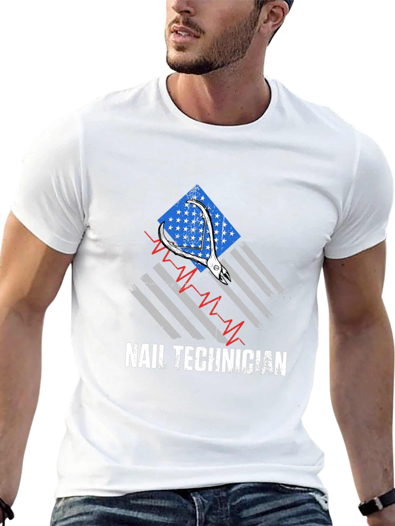 Nail Technician Patriotic T-Shirt