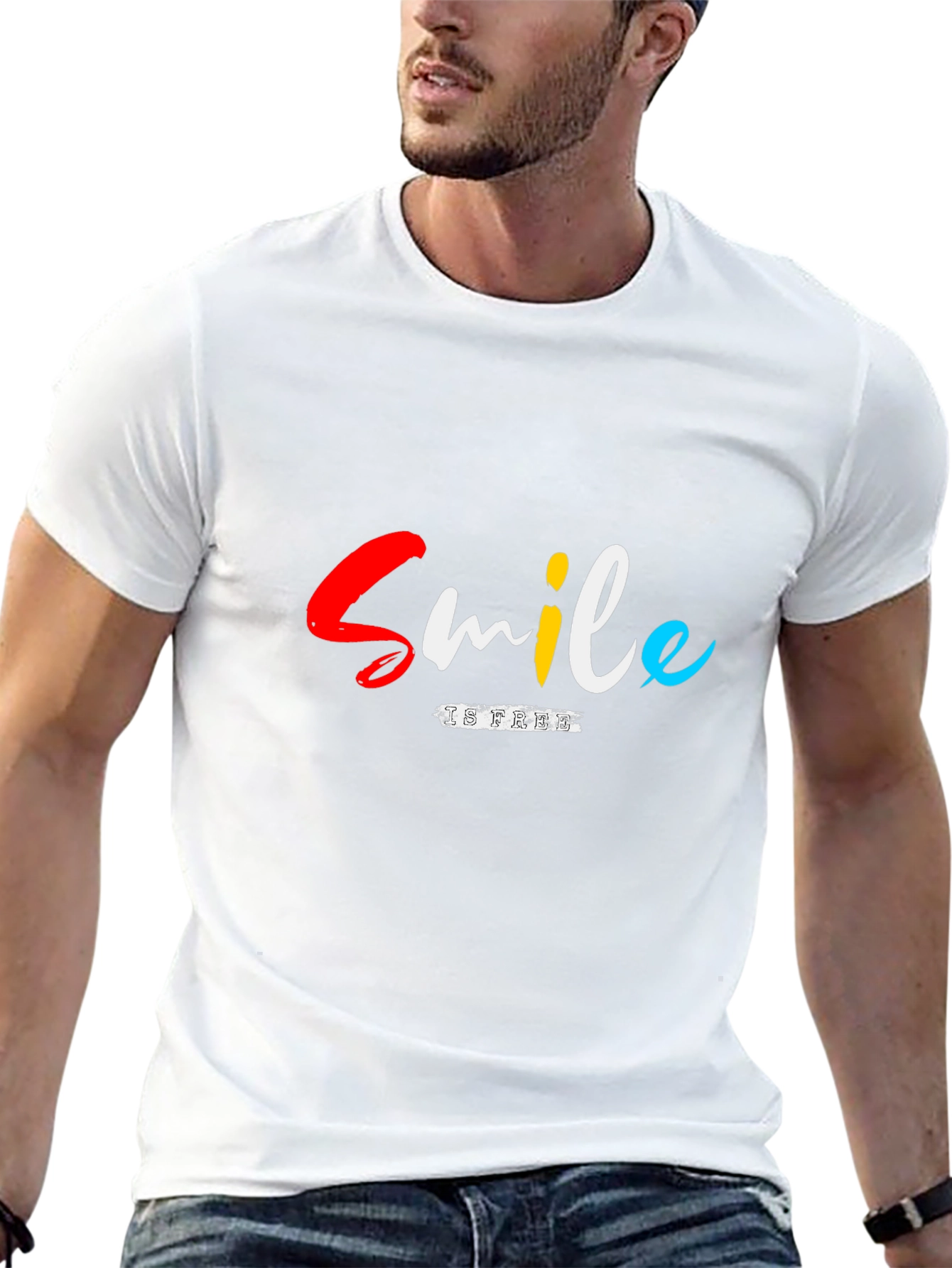 Smile is Free Black T-Shirt