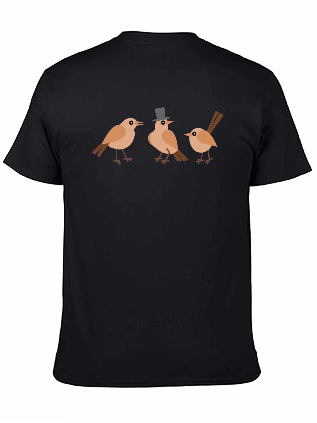 Whimsical Bird Trio Graphic Tee