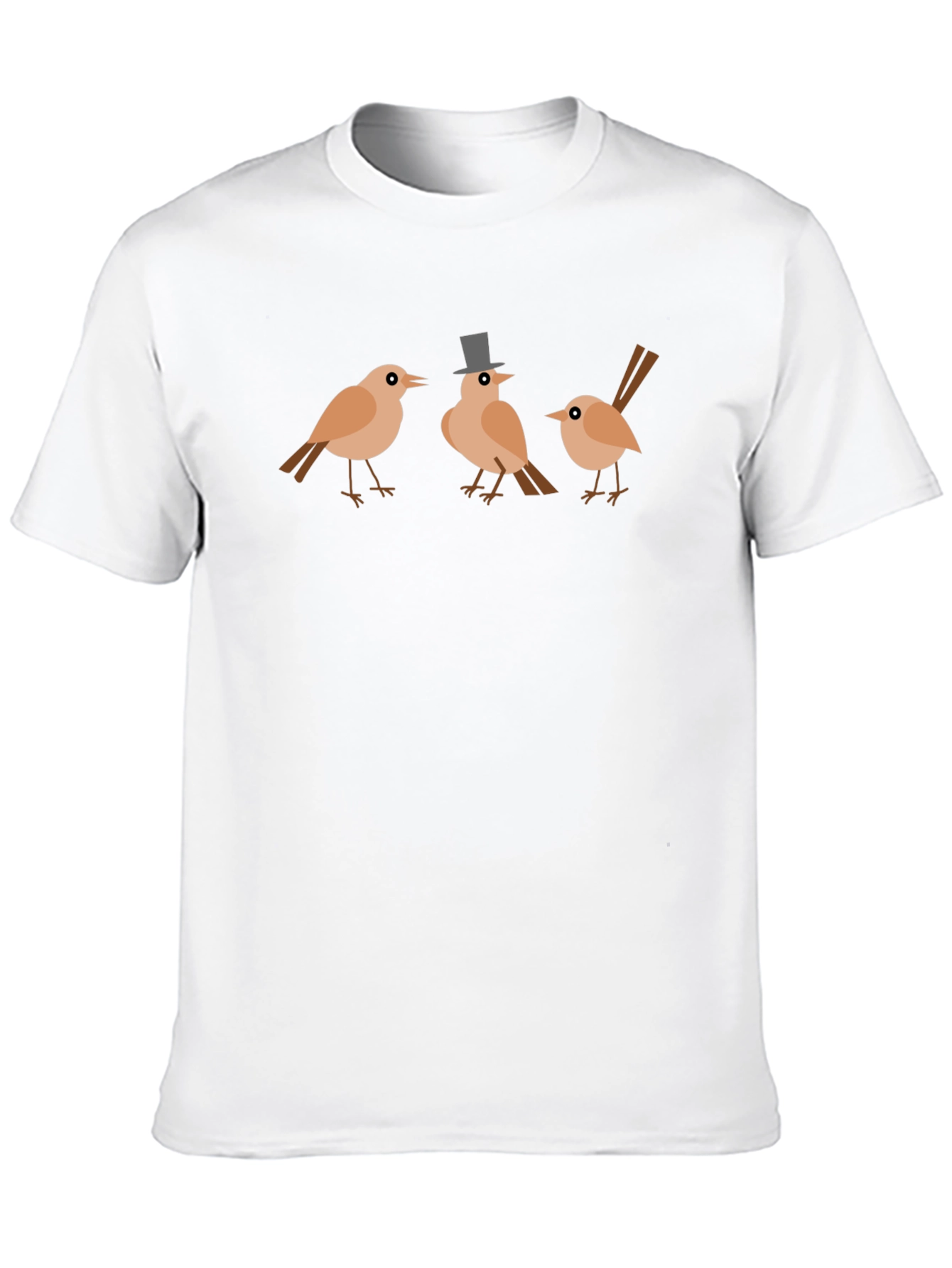 Whimsical Bird Trio Graphic Tee