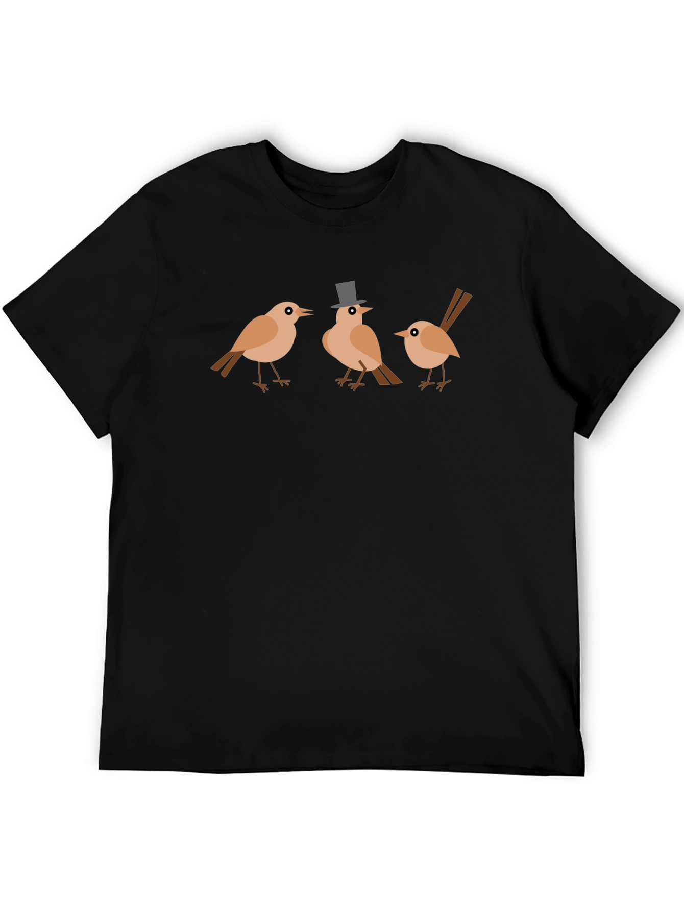 Whimsical Bird Trio Graphic Tee