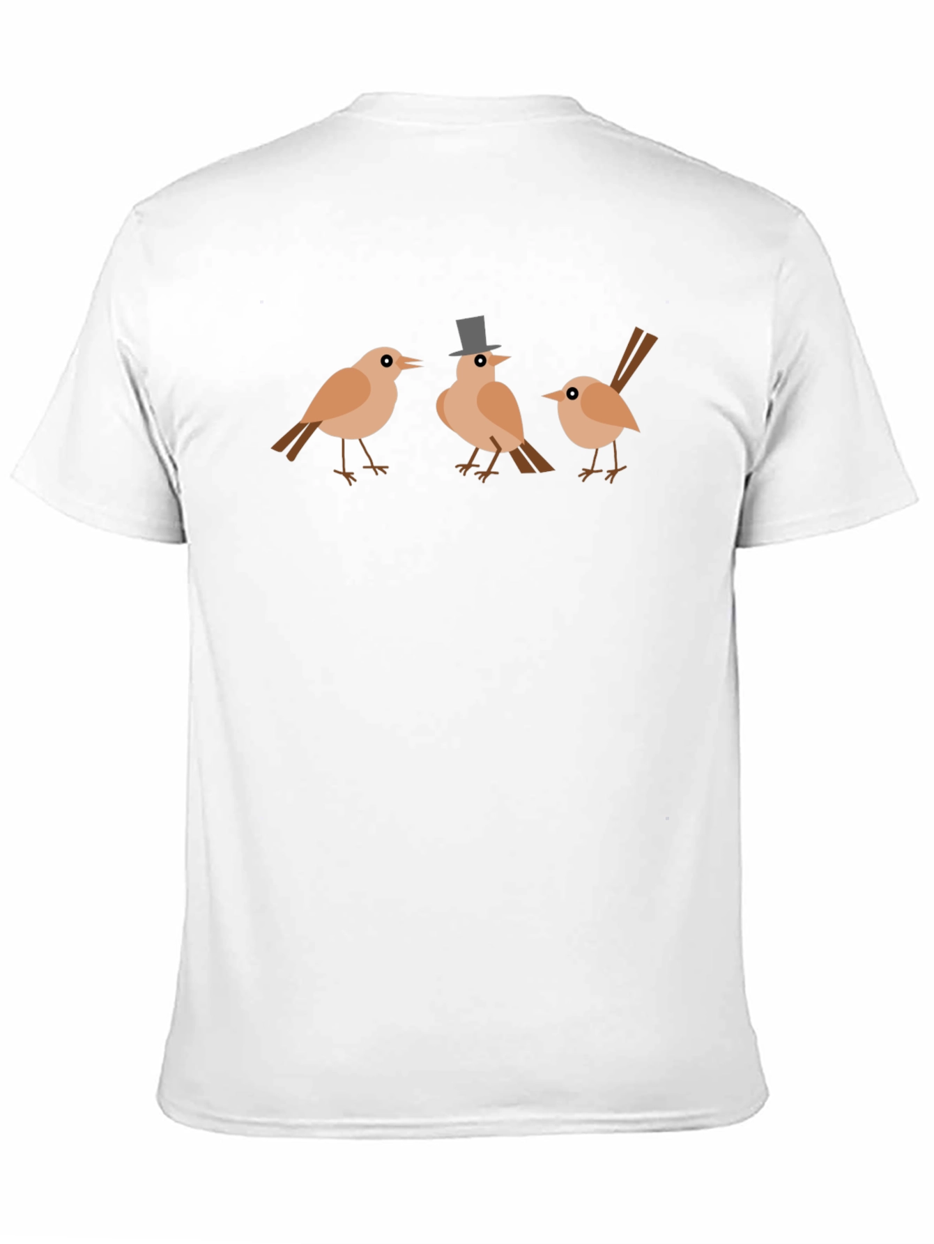 Whimsical Bird Trio Graphic Tee