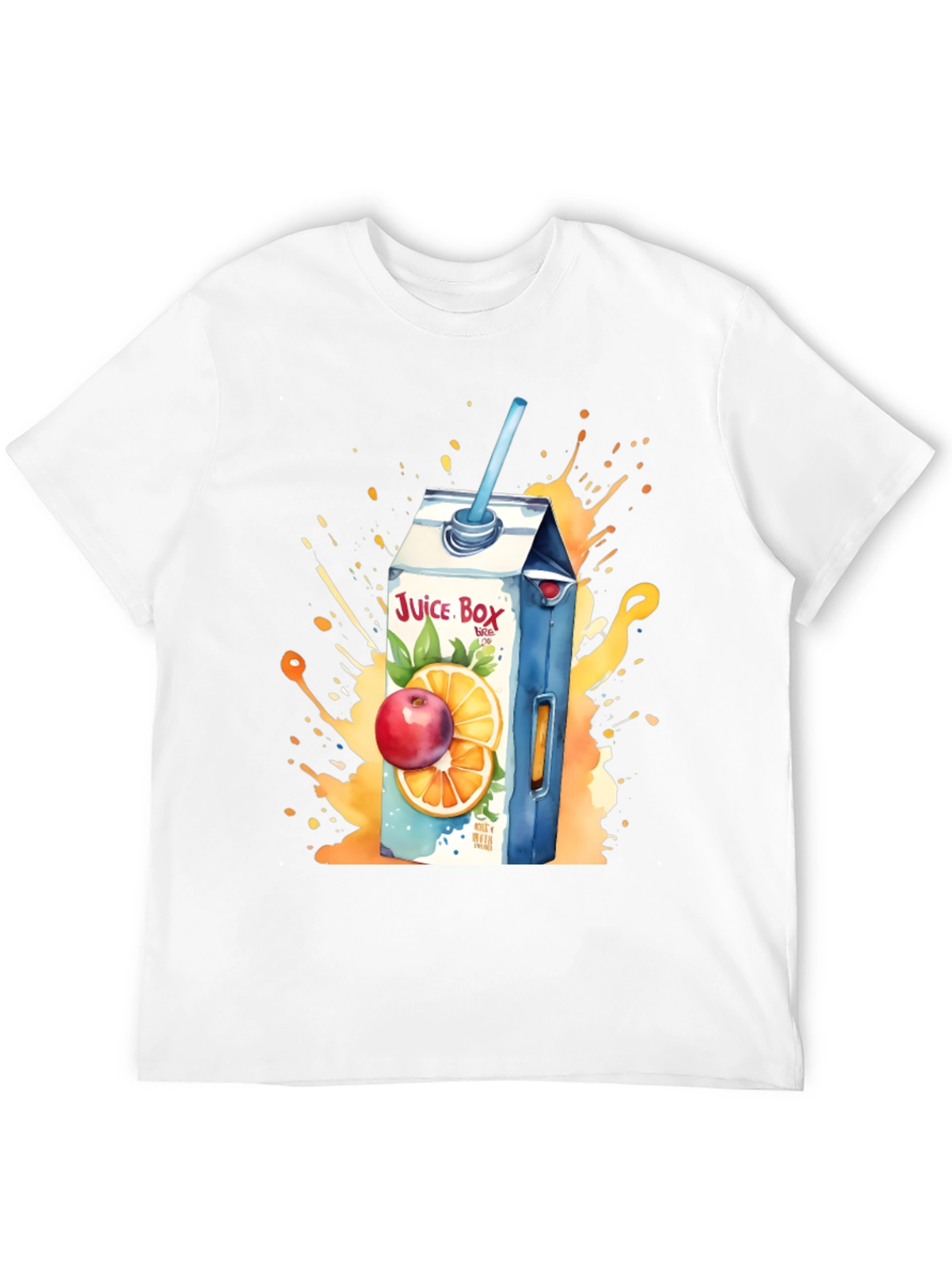 Juice Box T-Shirt: Fruit Splash Design