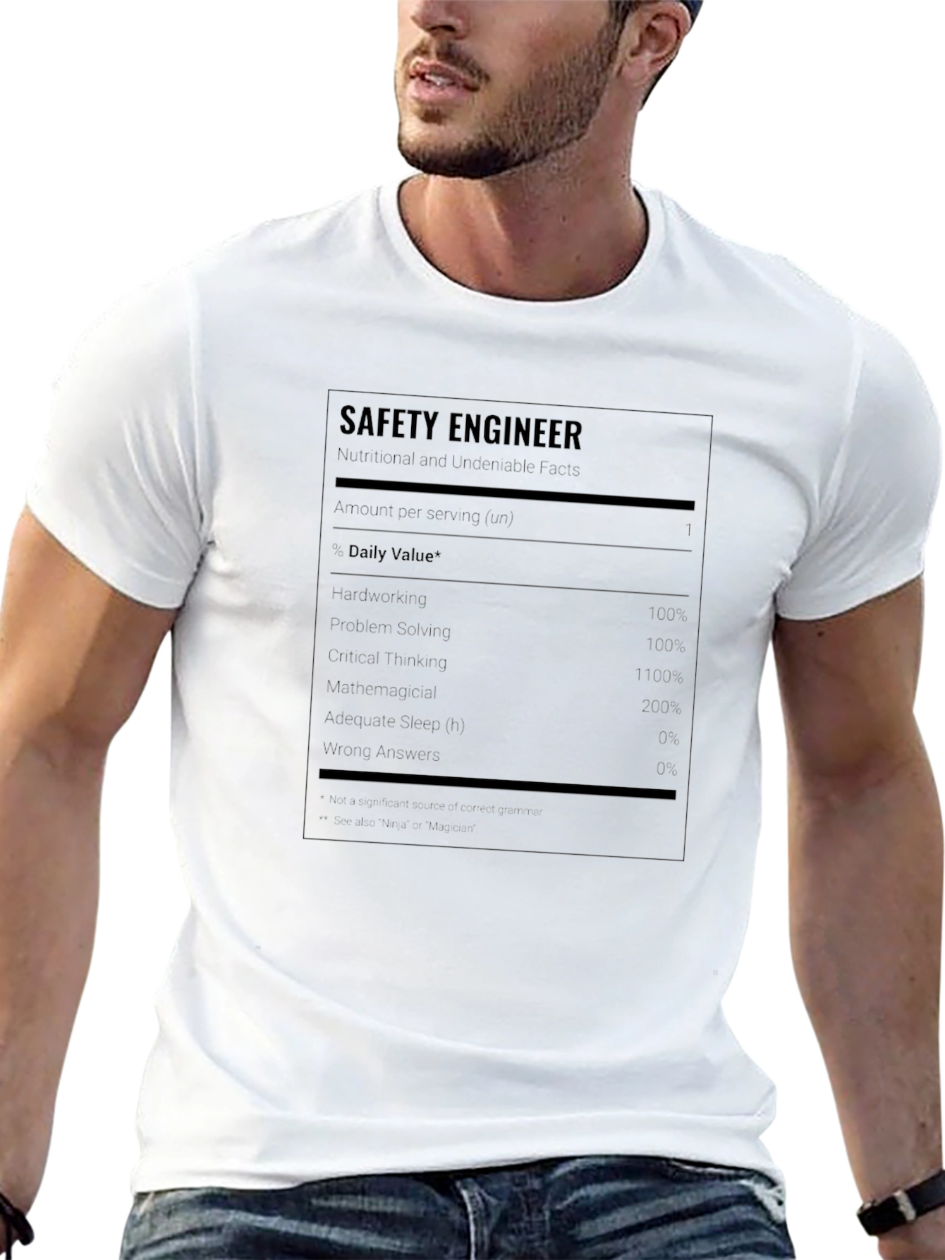 Safety Engineer Nutritional Facts T-Shirt