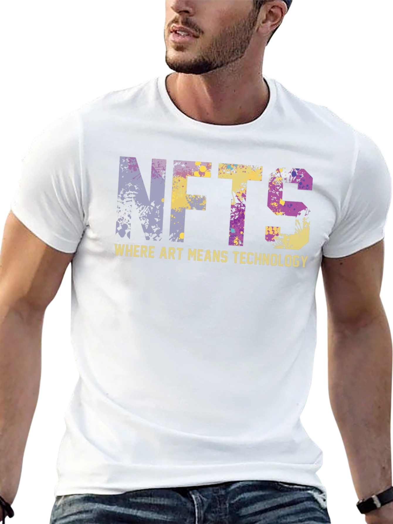 NFTs Where Art Means Technology Black T-Shirt