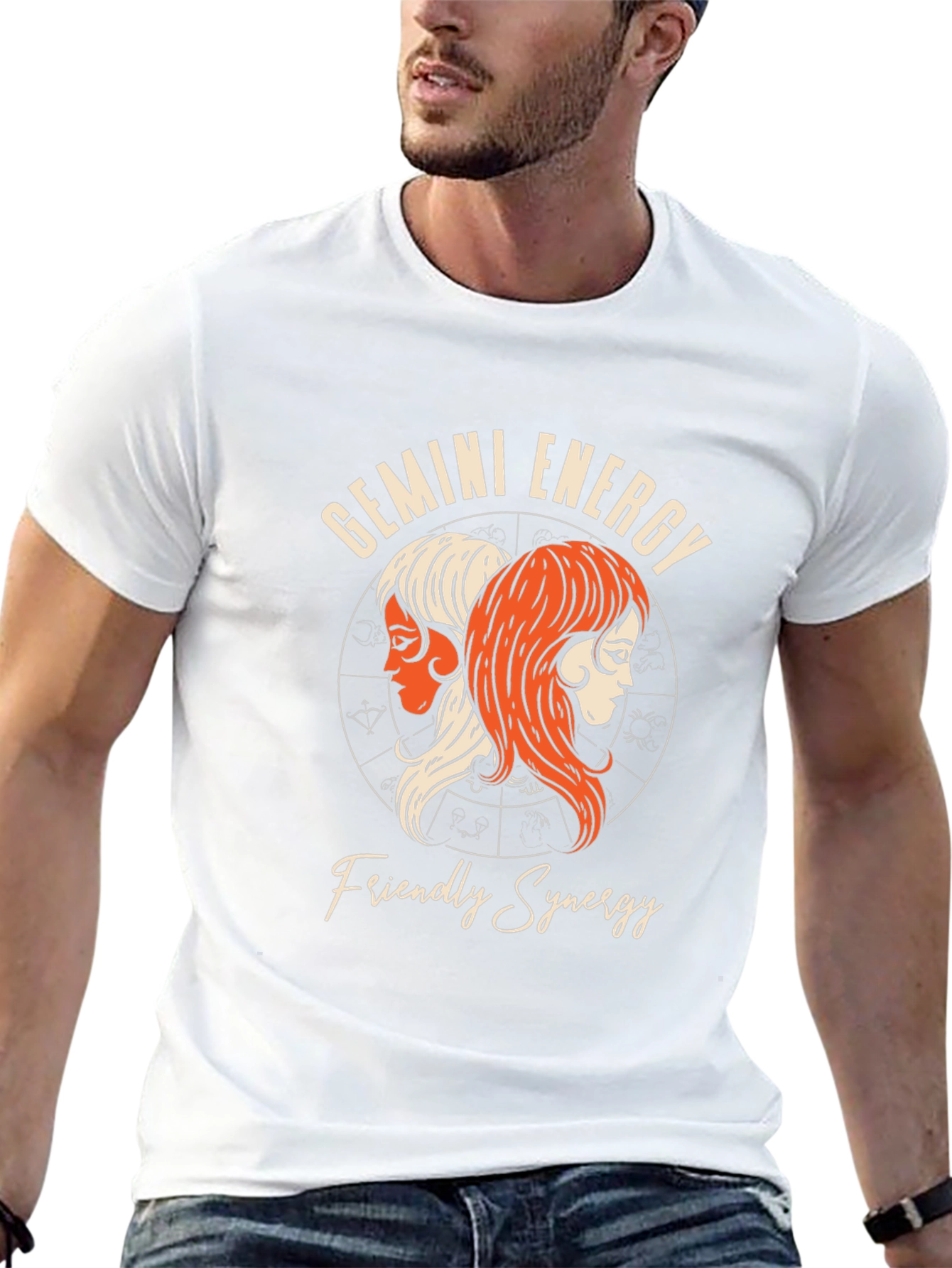 Gemini Energy T-Shirt: Friendly Synergy Zodiac Tee