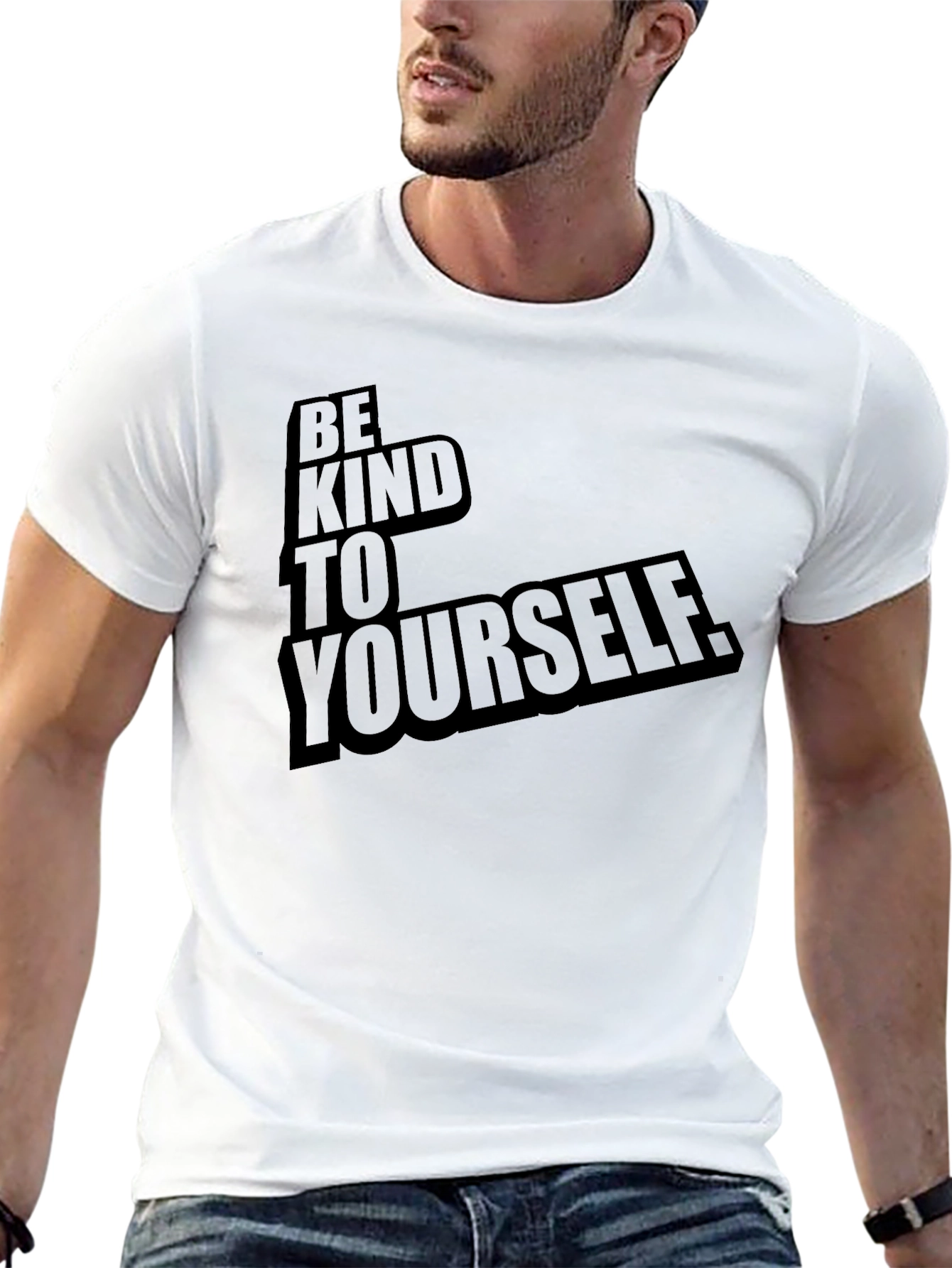 Be Kind to Yourself Graphic Tee - Black