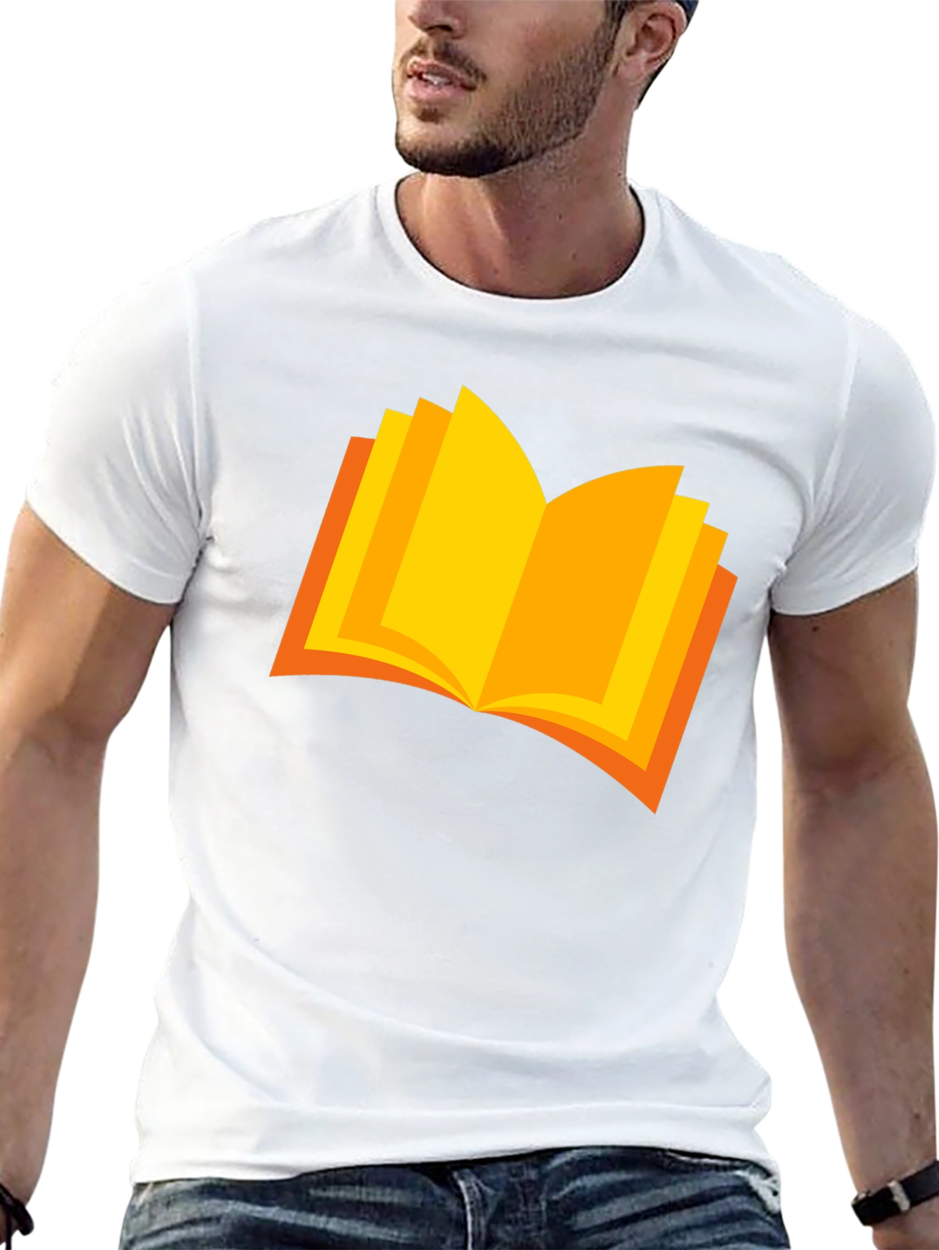 Book Graphic Black T-Shirt - Reader Tee