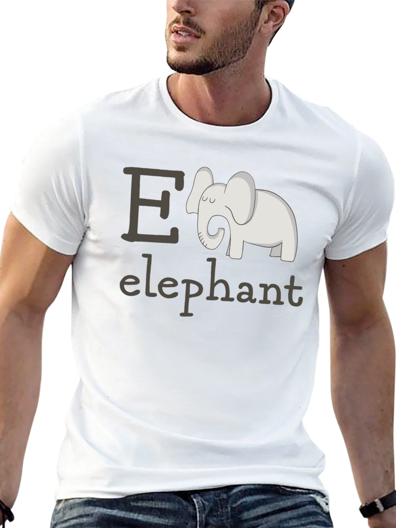 Elephant Alphabet T-Shirt - E is for Elephant